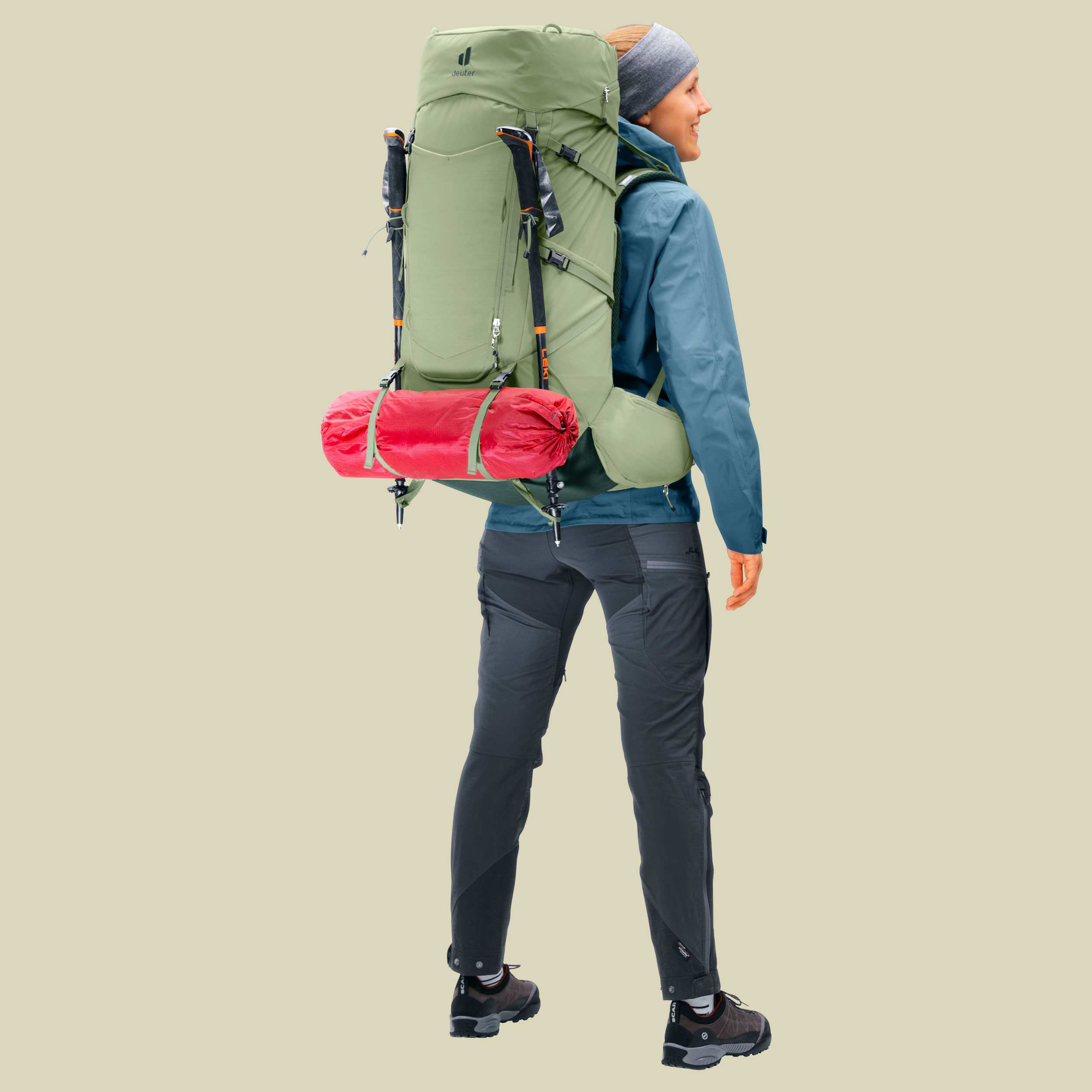 Aircontact Core 55+10 SL Women 55 + 10 grün - grove-ivy