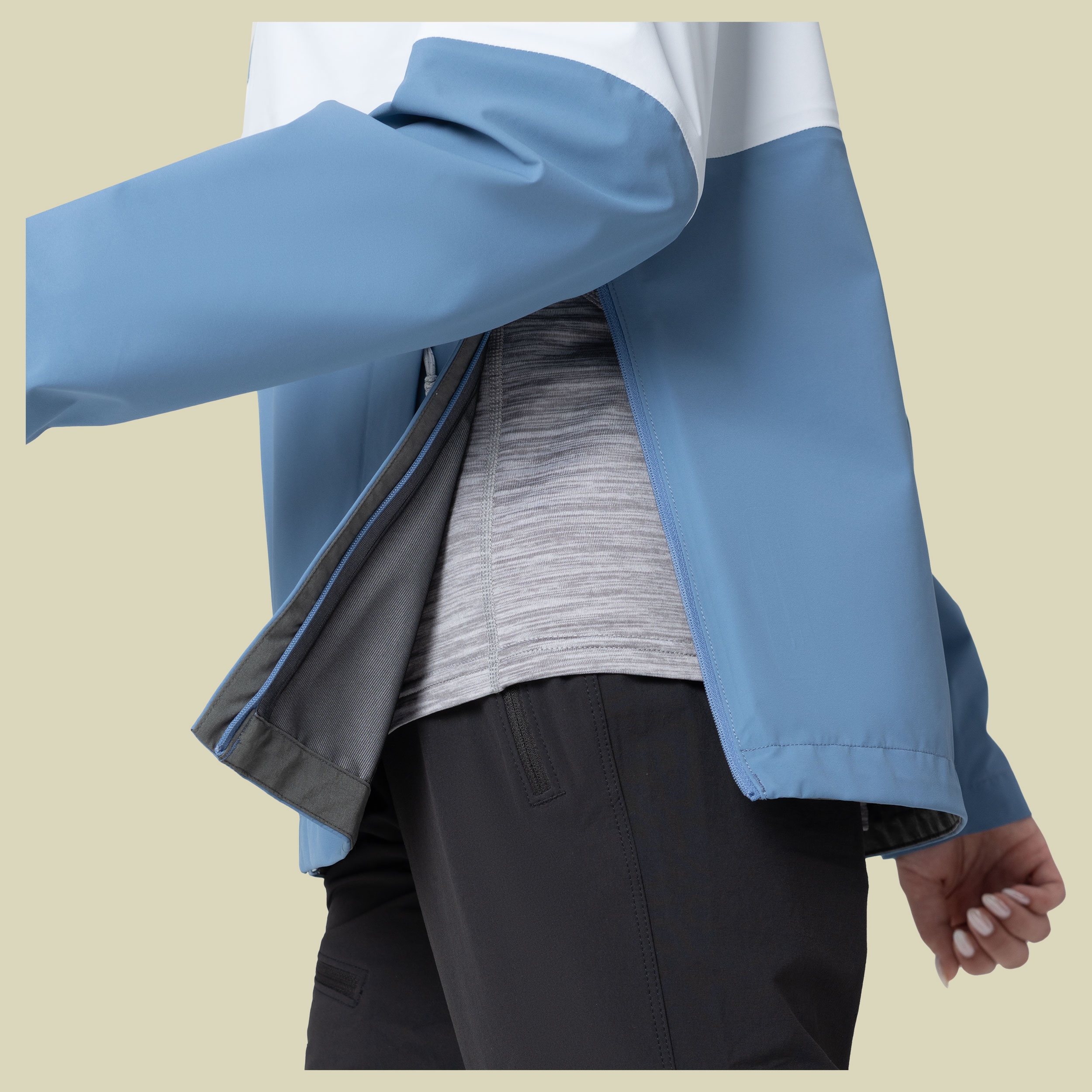 Women`s Aspire 3L Jacket XS grau - titanium/ascent blue