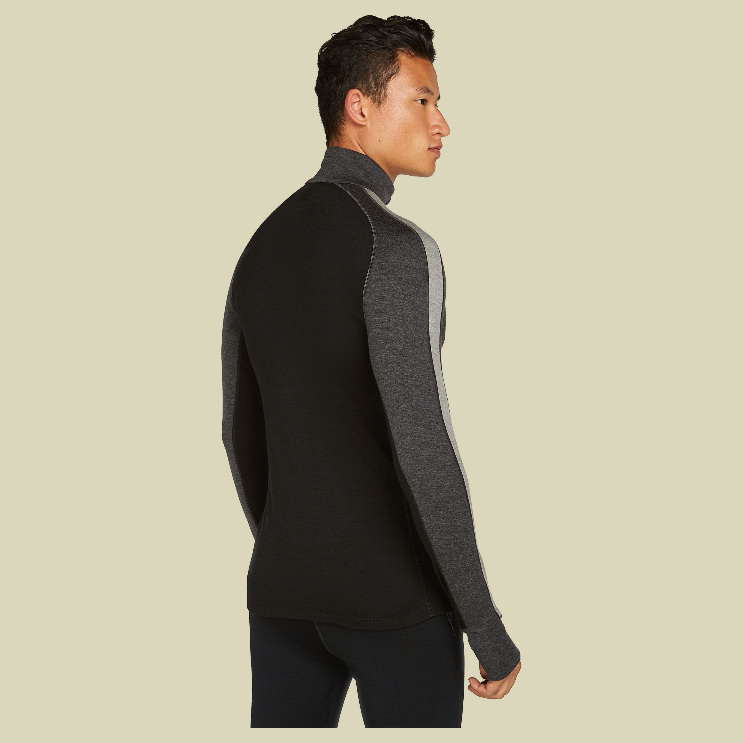 ZoneKnit 260 LS Half Zip Men grau S - jet heather/black/metro heather/CB
