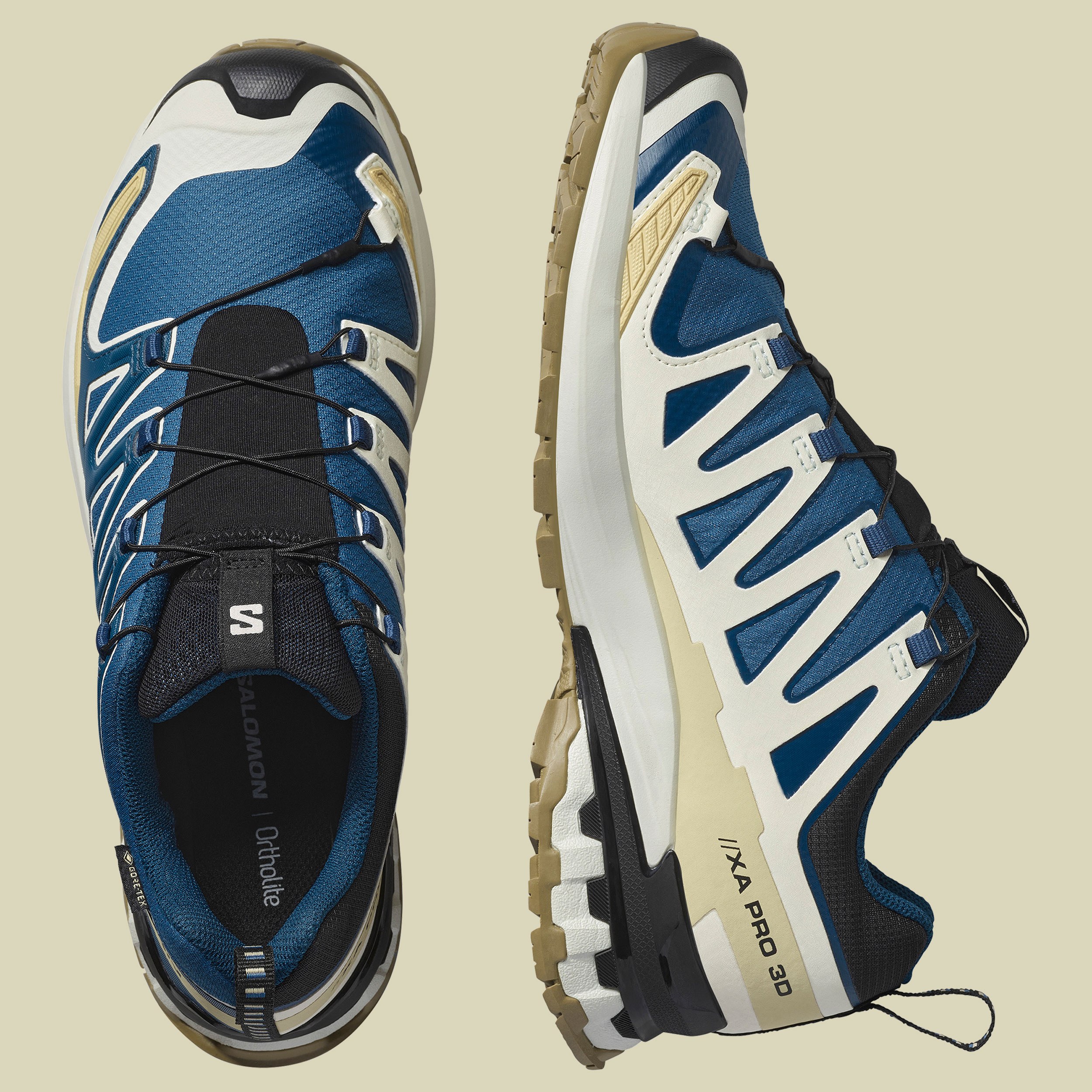 XA PRO 3D V9 GTX Men mehrfarbig 3 UK 12 - Farbe dark blue/icicle/aloe