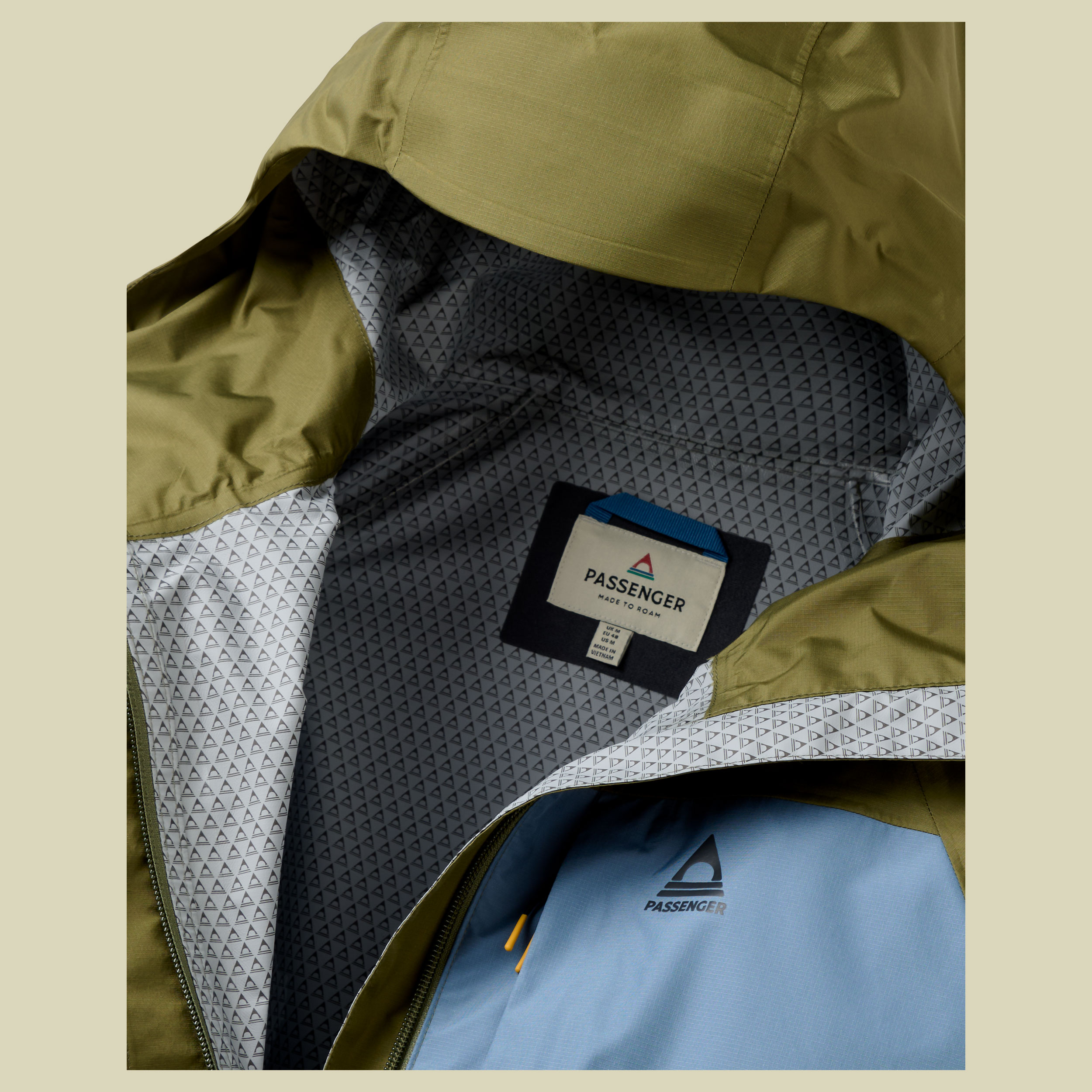 Trailscape Waterproof Jacket Men M faded black/Khaki
