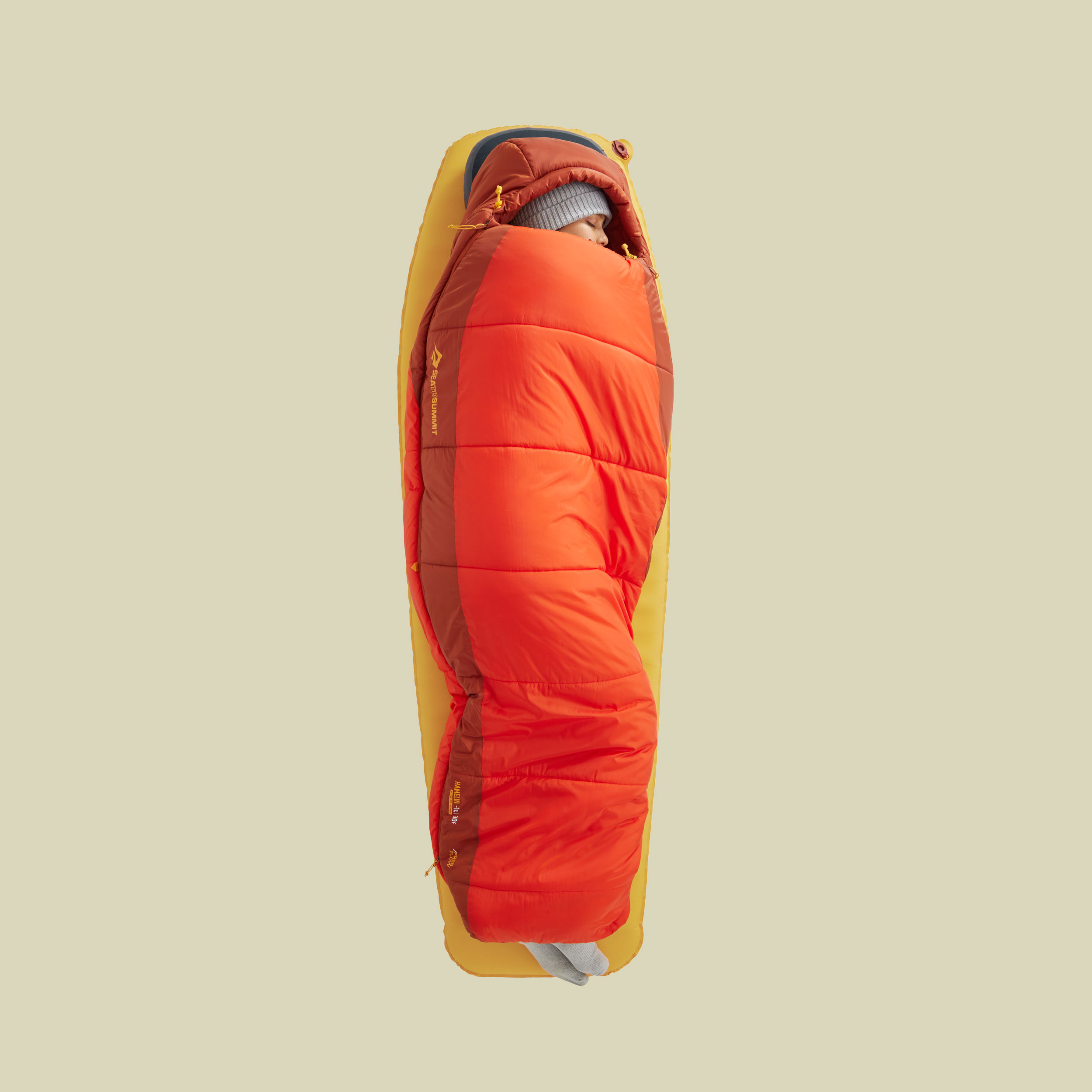 Hamelin Womens Synthetic Sleeping Bag  -1C 185 cm rot - Farbe spicy orange