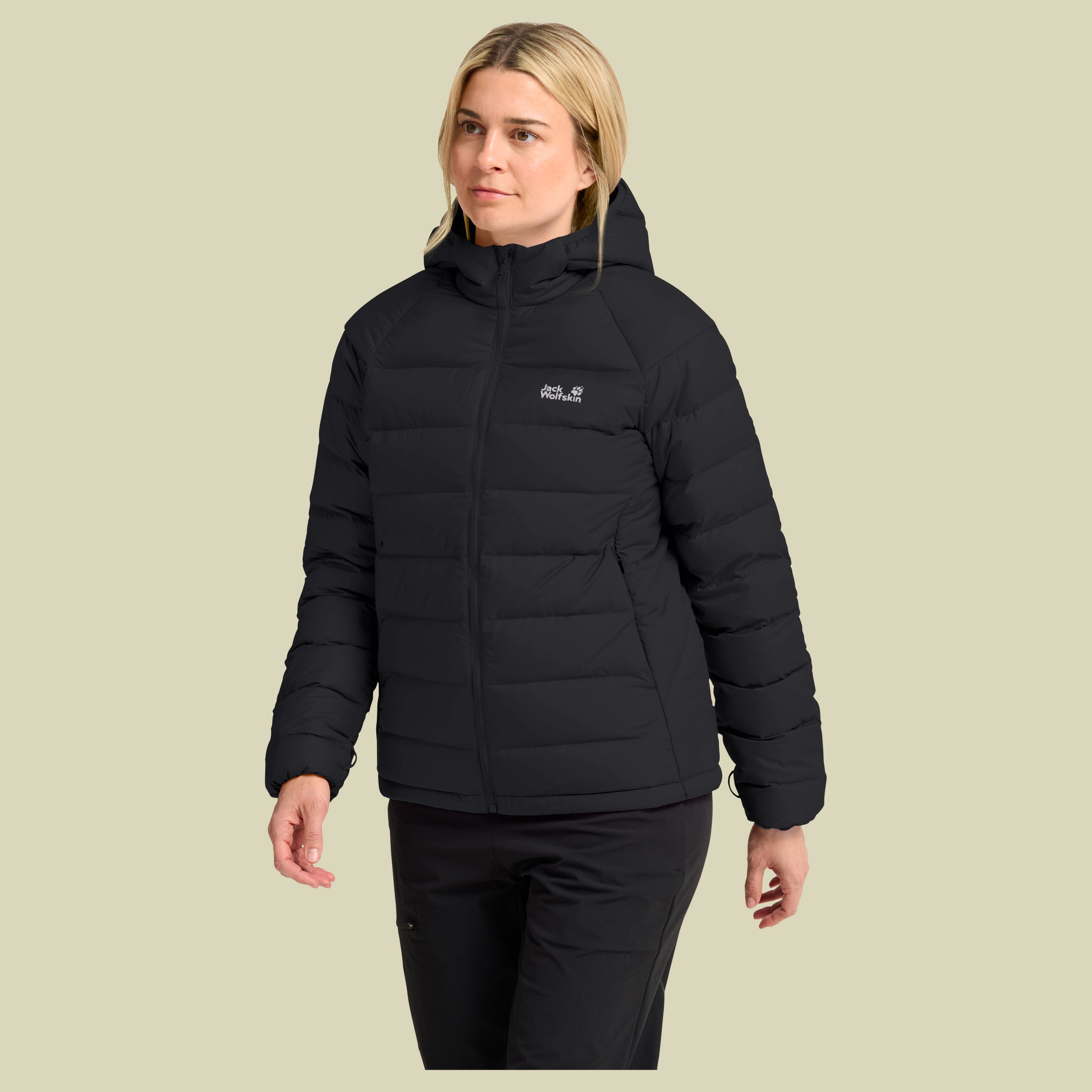 Wild Pass Down Hoody RDS Women XL schwarz - black