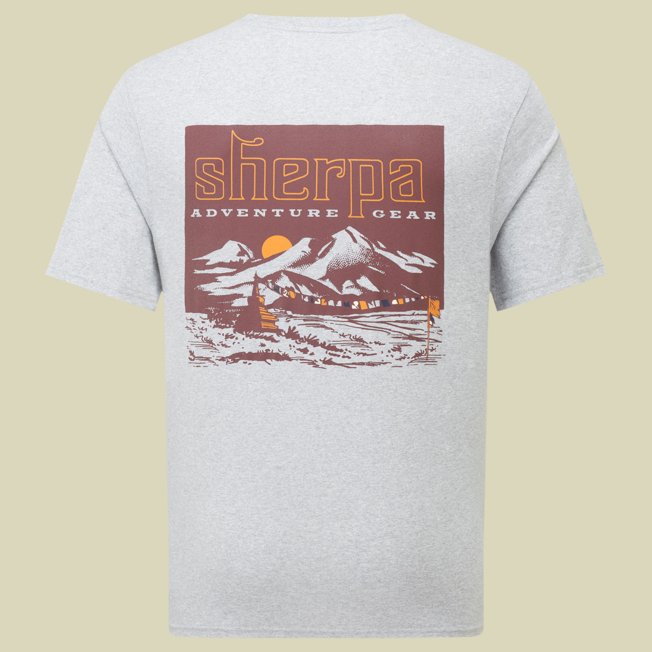 Jutnu Himalayan Tee Men XXL grau- Farbe  monsoon