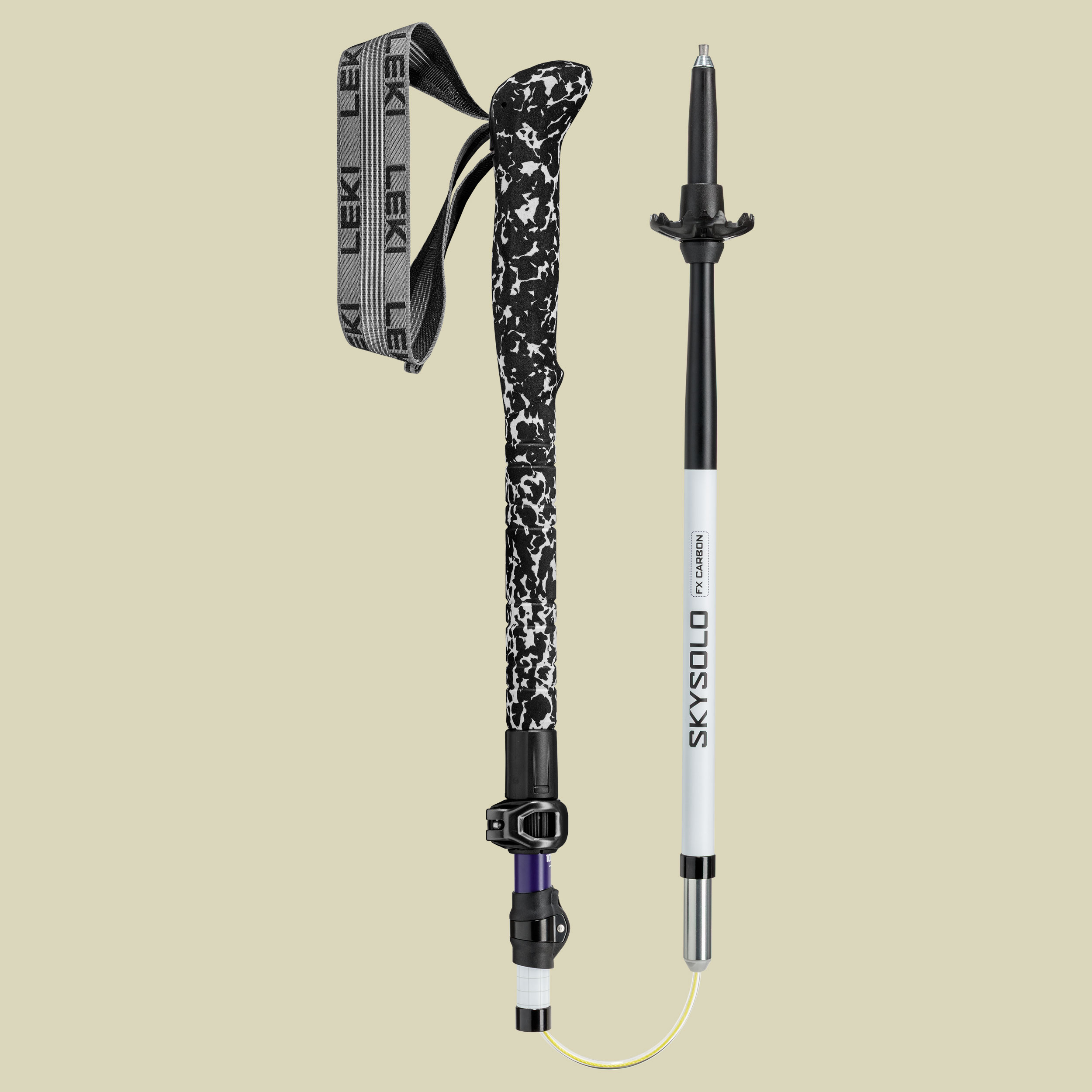 Skysolo FX Carbon Compact Länge 100 - 120 cm Farbe white-bluepurple-black