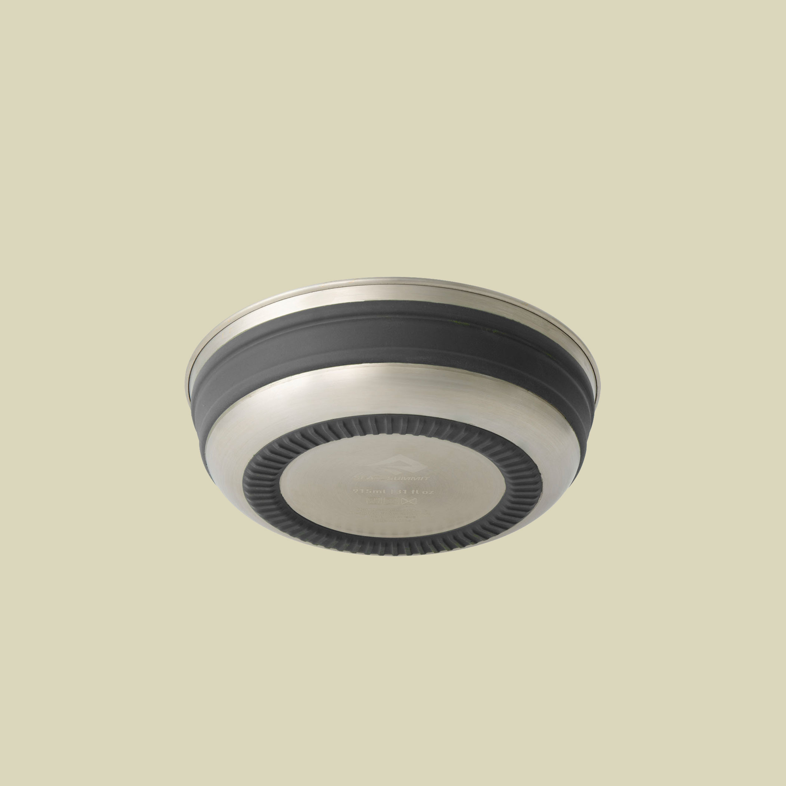 Detour Stainless Steel Collapsible Bowl M grau - Farbe beluga grey