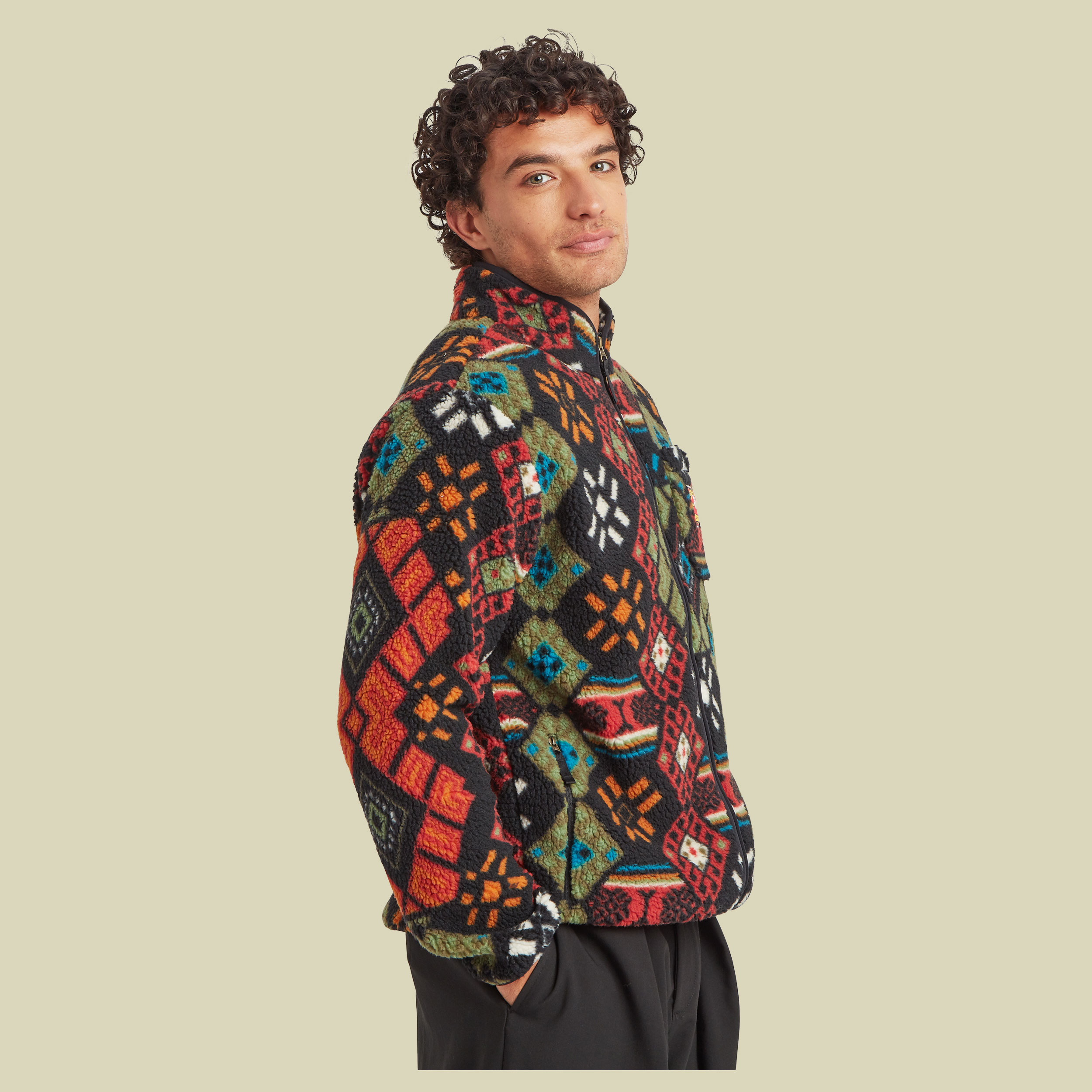 Tarcho Printed Full Zip Jacket Men XL mehrfarbig - black bhutan