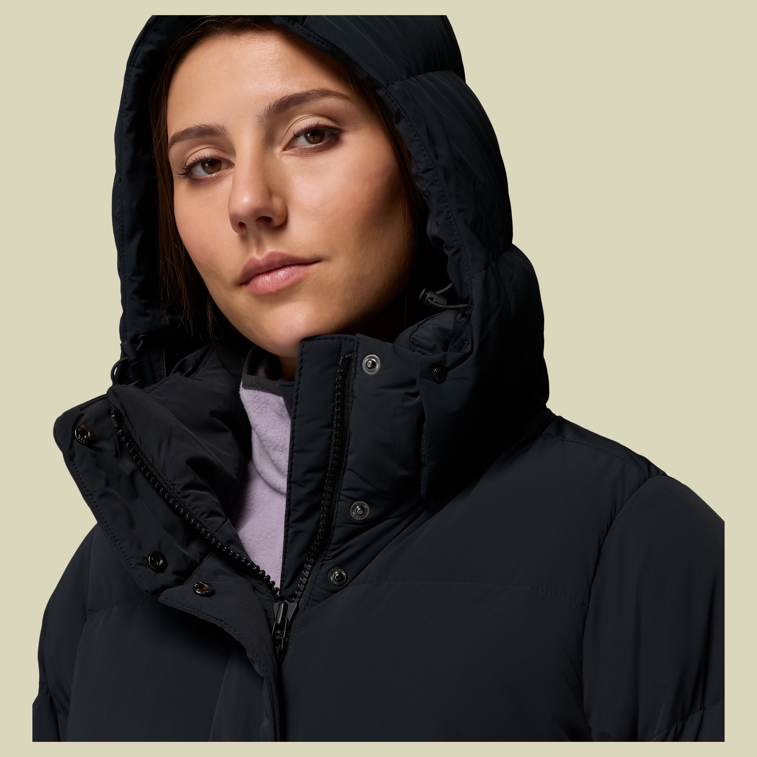Amaze Puff Hooded Jacket Women XS schwarz - black