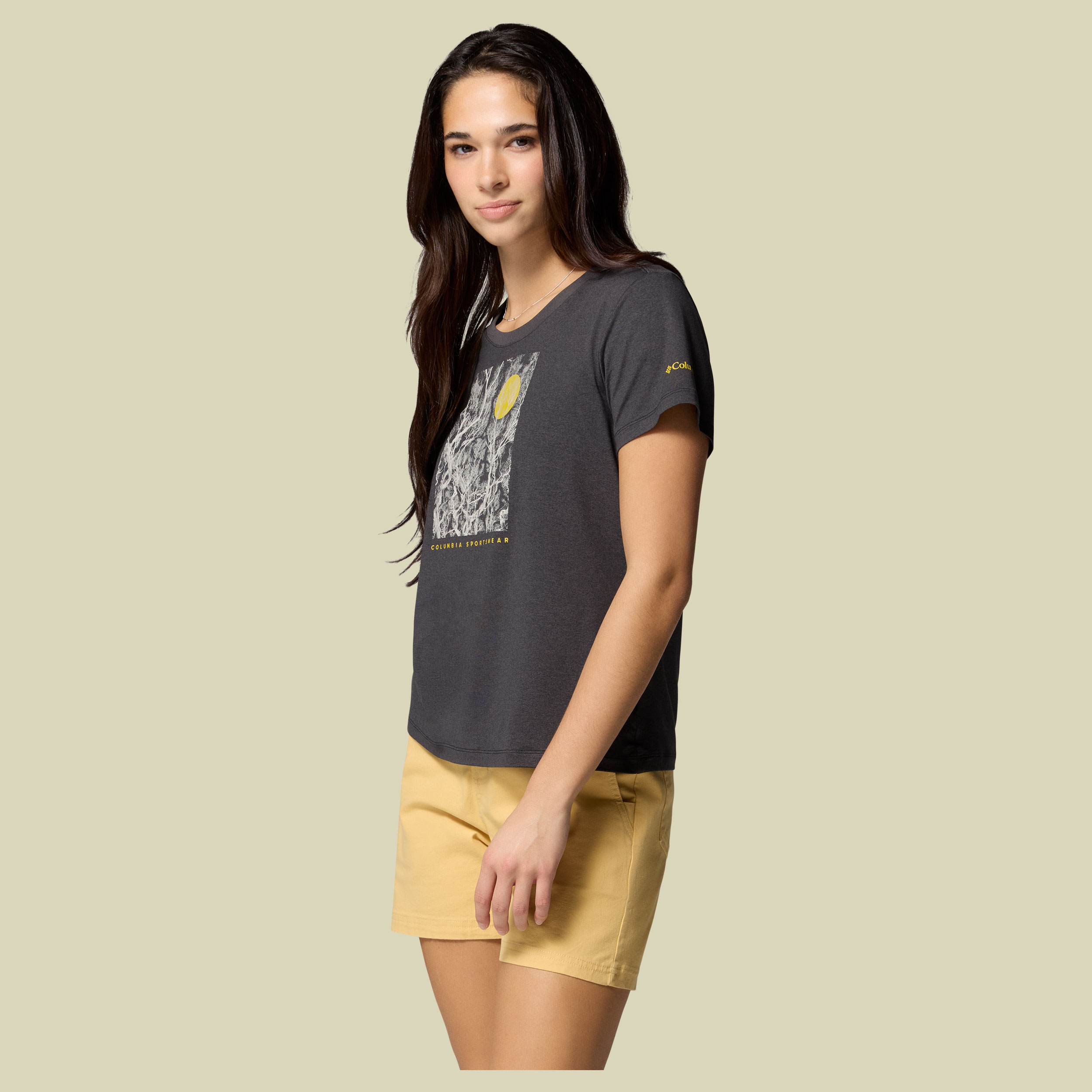 Parsons Point SS Scoop Tee Women XL schwarz - black heather, canopy view