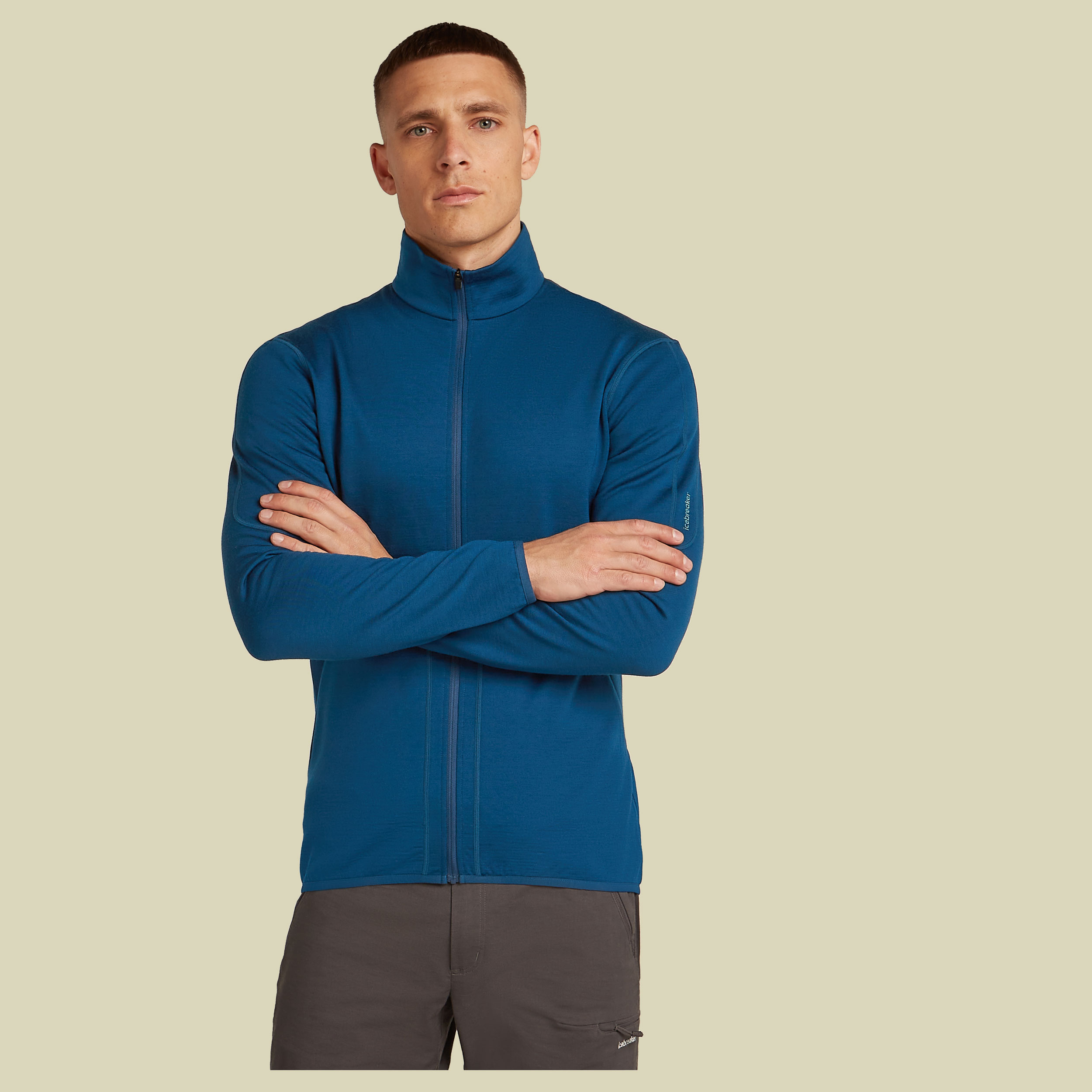 Merino 560 Realfleece Elemental II LS Zip Men blau XXL - atlantis