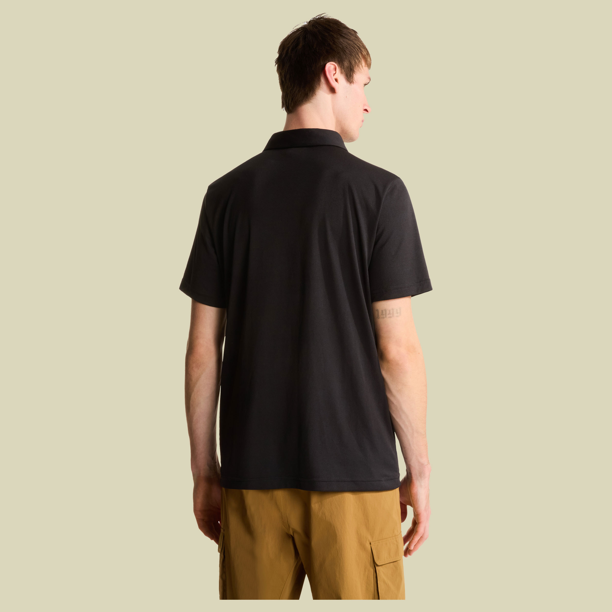 Tanken Polo Men L schwarz - Farbe TNF black