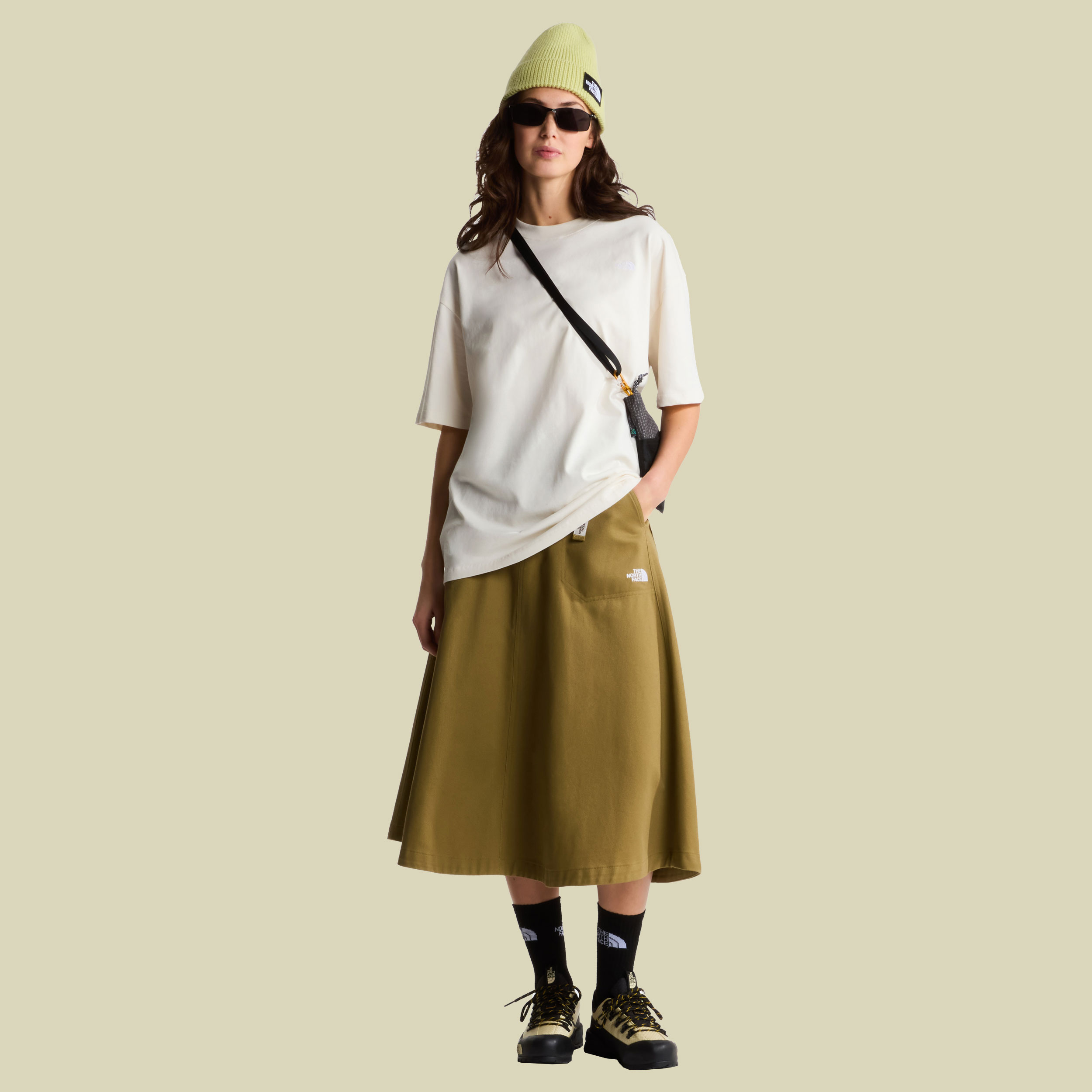 Simple Dome OS SS Tee Woman XS beige - Farbe white dune