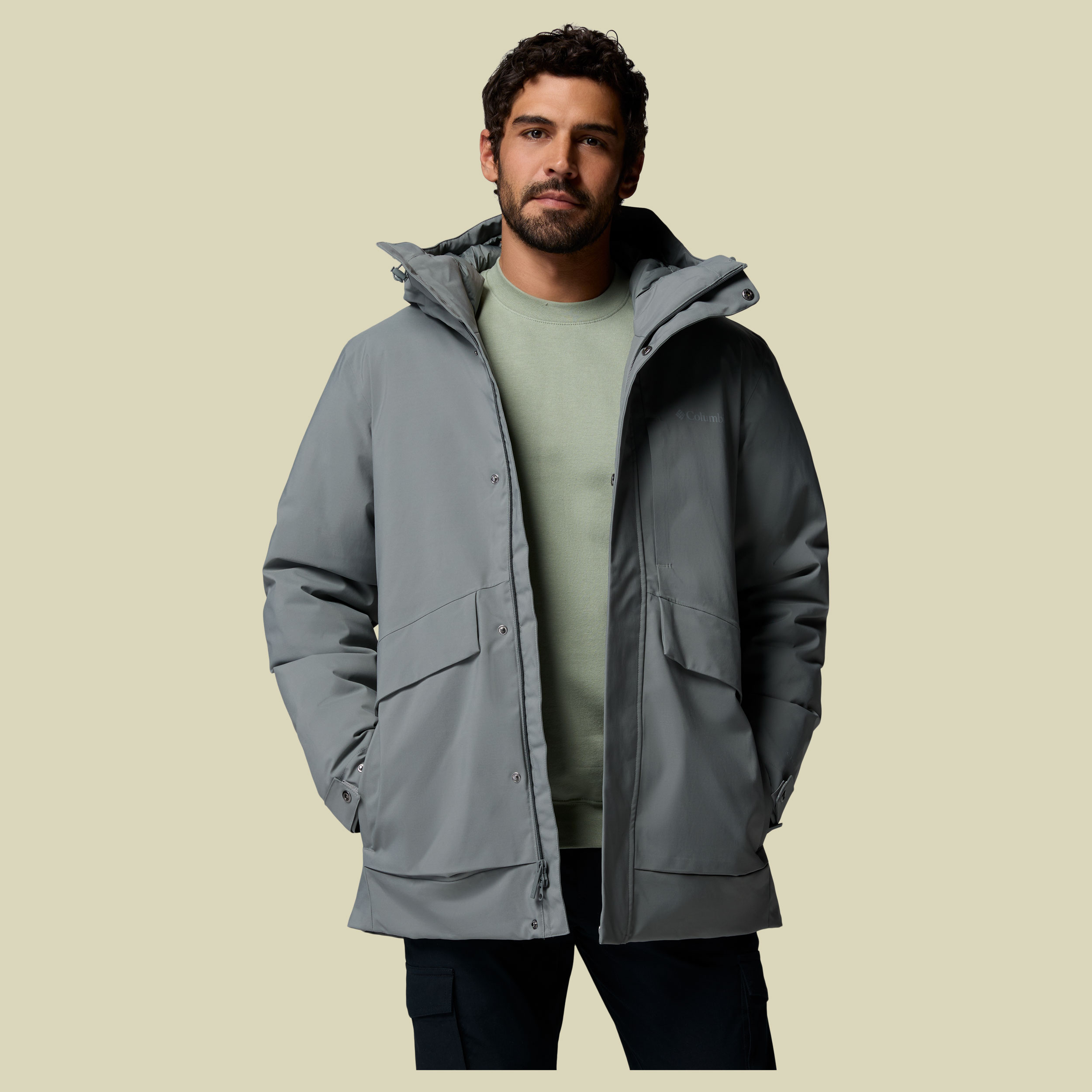 Street Heights Parka Men XL grau - sedona sage