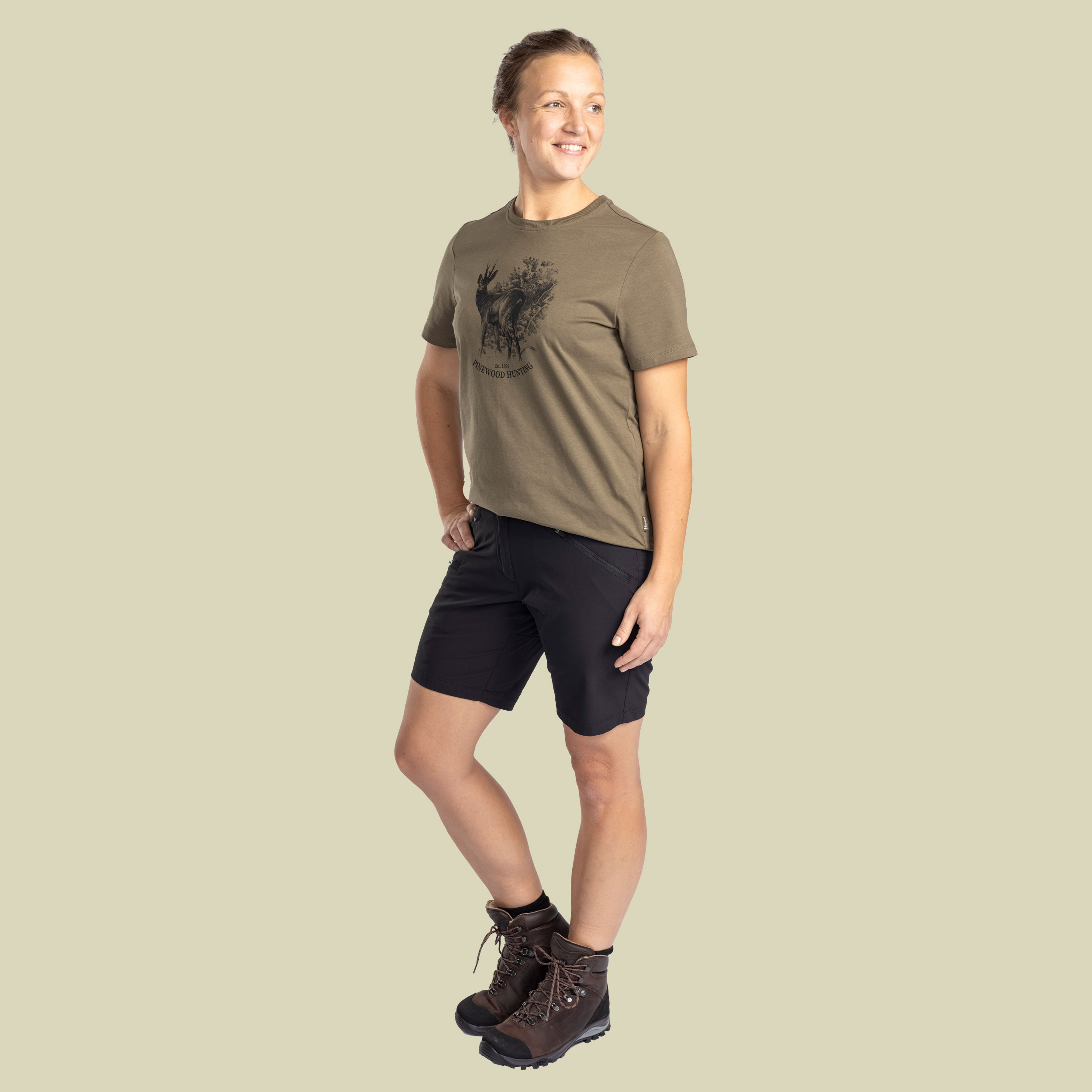 Abisko Light Stretch Shorts Women 44 schwarz - black