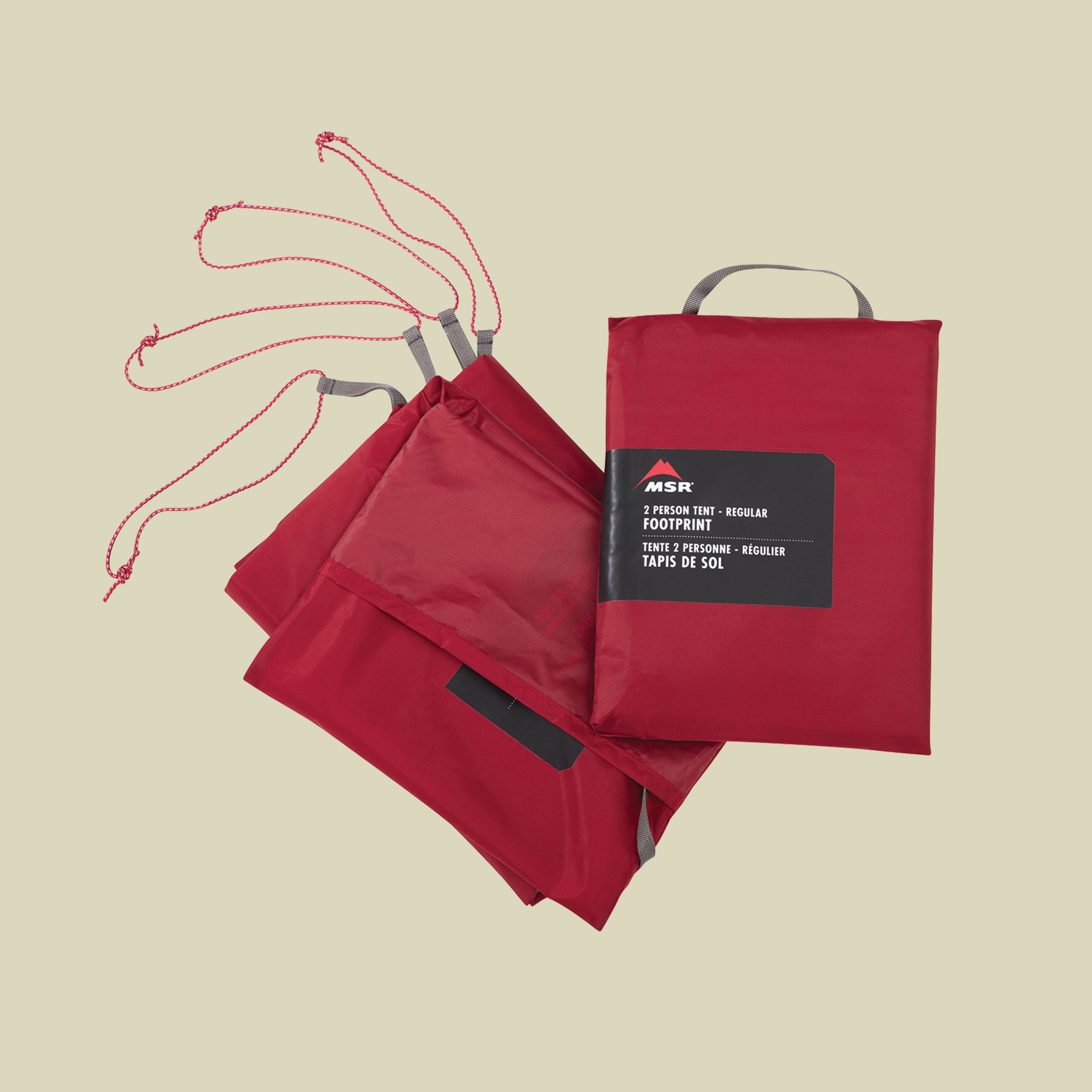 Footprint Universal 2 Personen Regular Größe 208 x 122 cm Farbe red