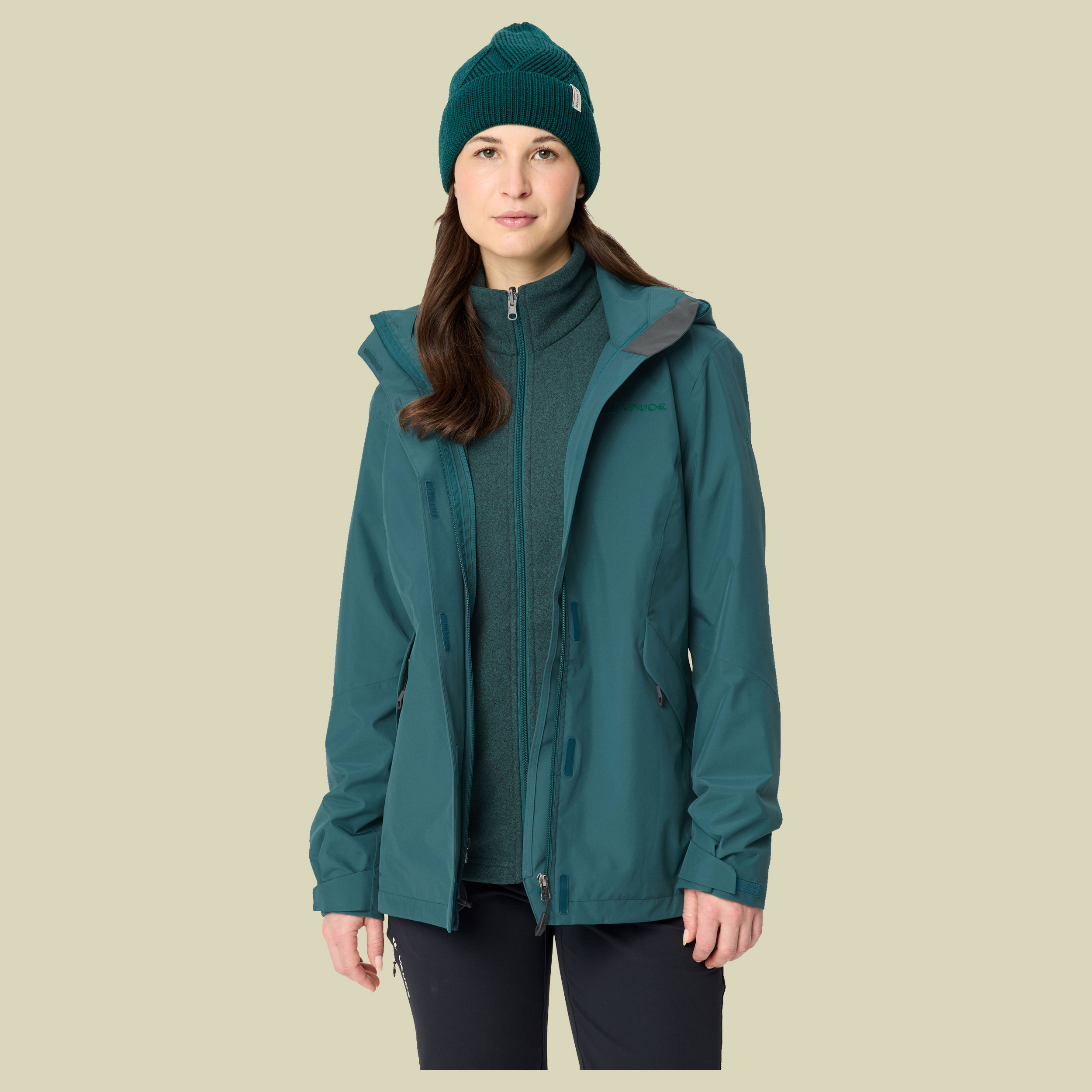 Rosemoor 3in1 Jacket Women 44 grün - dark fjord green