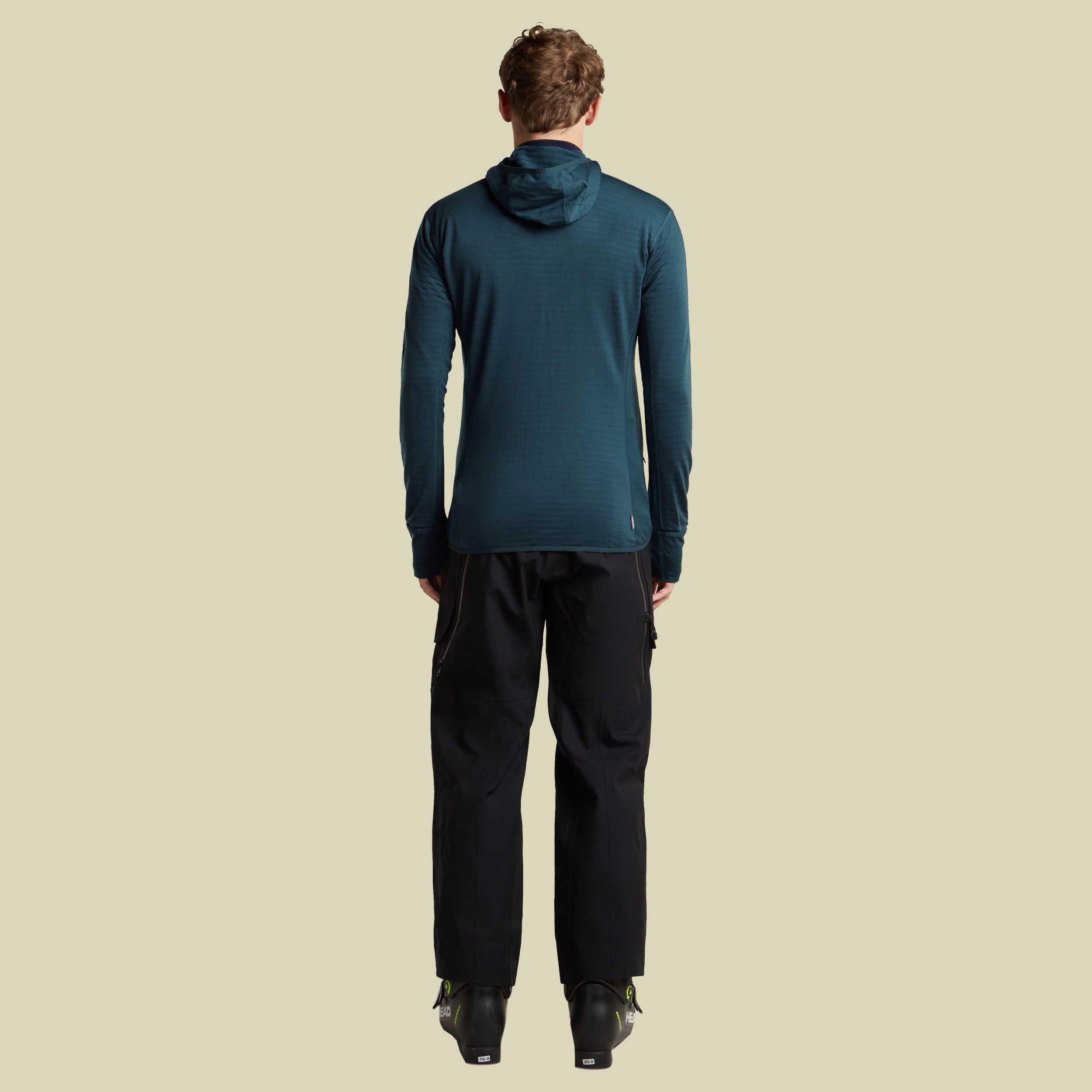 Merino 300 Realfleece Descender LS Zip Hoodie Men XL blau - abyss