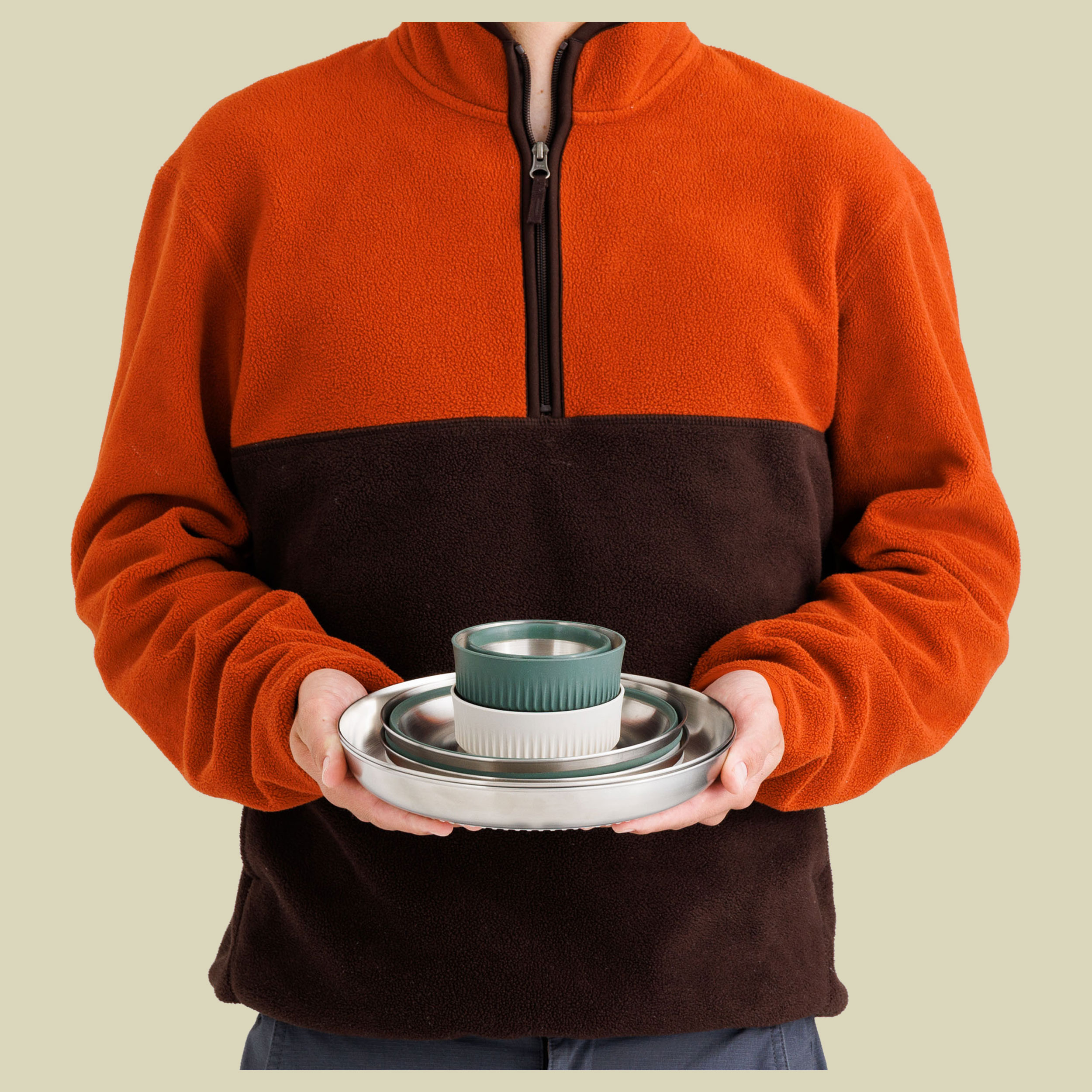 Detour Stainless Steel Collapsible Dinnerware Set - 2P 6 piece