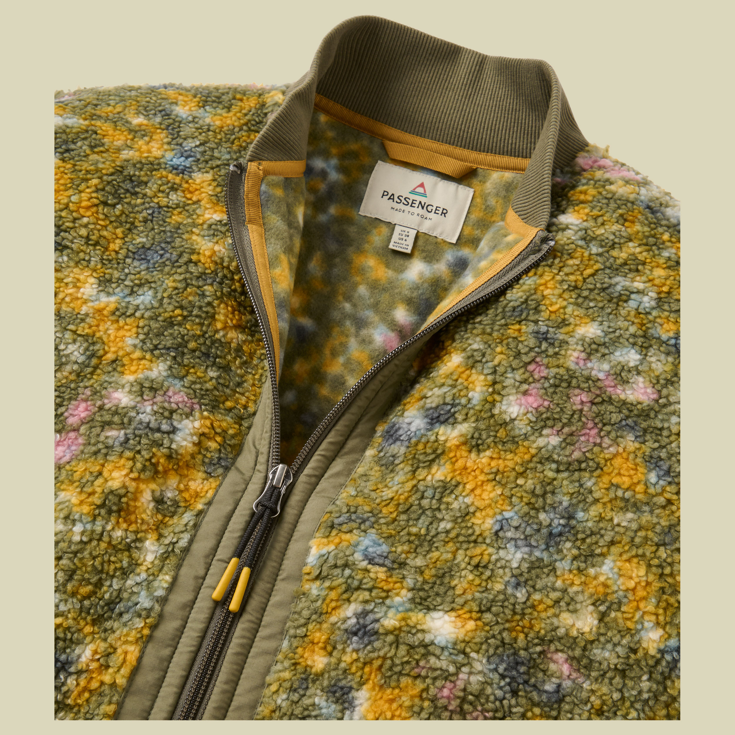 Lucia Sherpa Fleece 2.0 S powder camo dusty olive