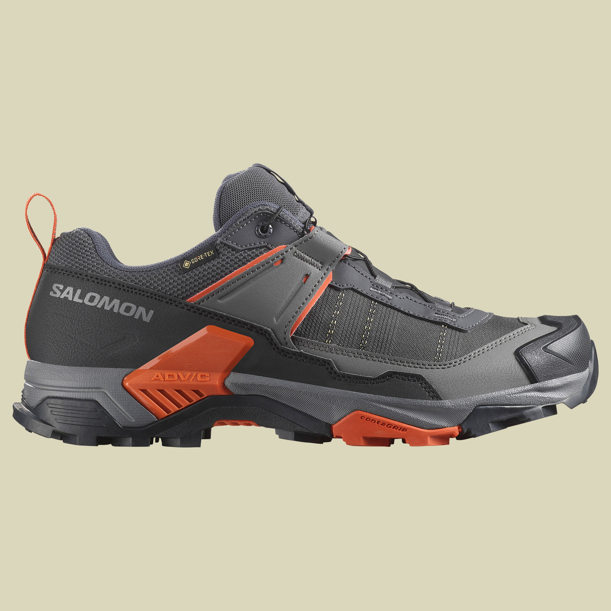 X Ultra 5 GTX Men UK 8 grün - Farbe asphalt/castlerock/burnt ochre