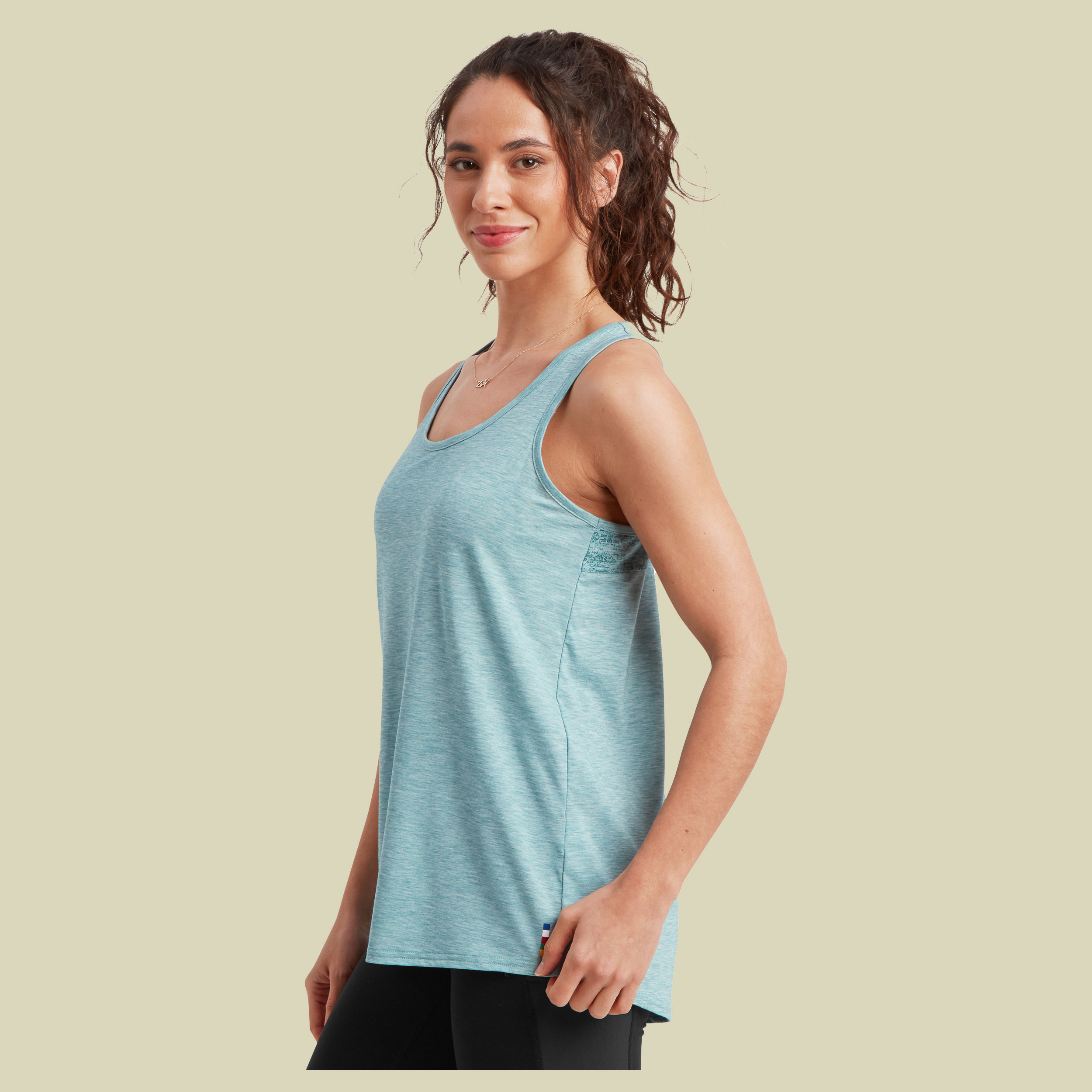 Asha Tank Women grün S - Farbe hydra texture
