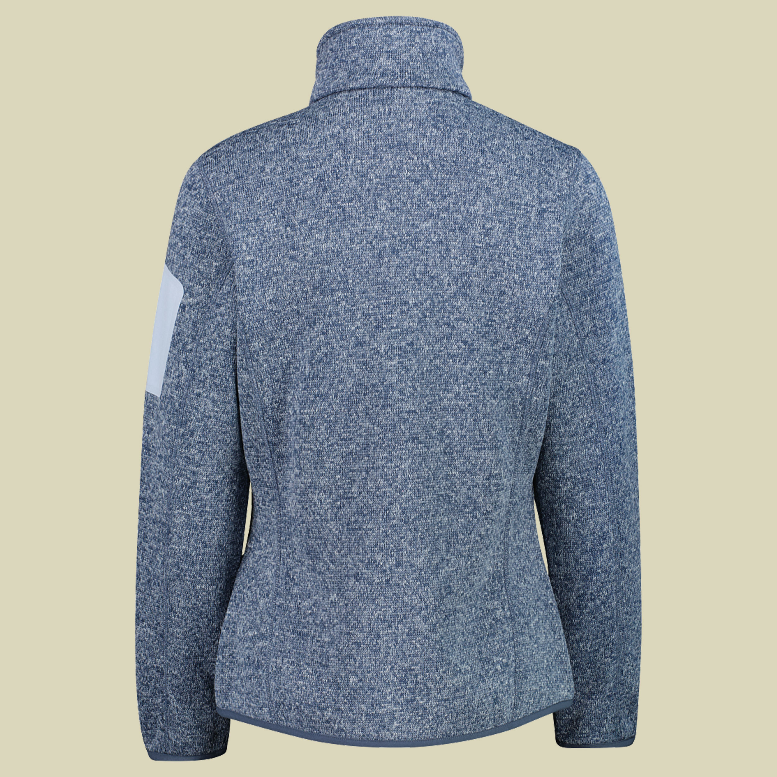 Woman Knitted Melange Fleece Jacket 3H14746 blau 38 - Farbe space-sky blue
