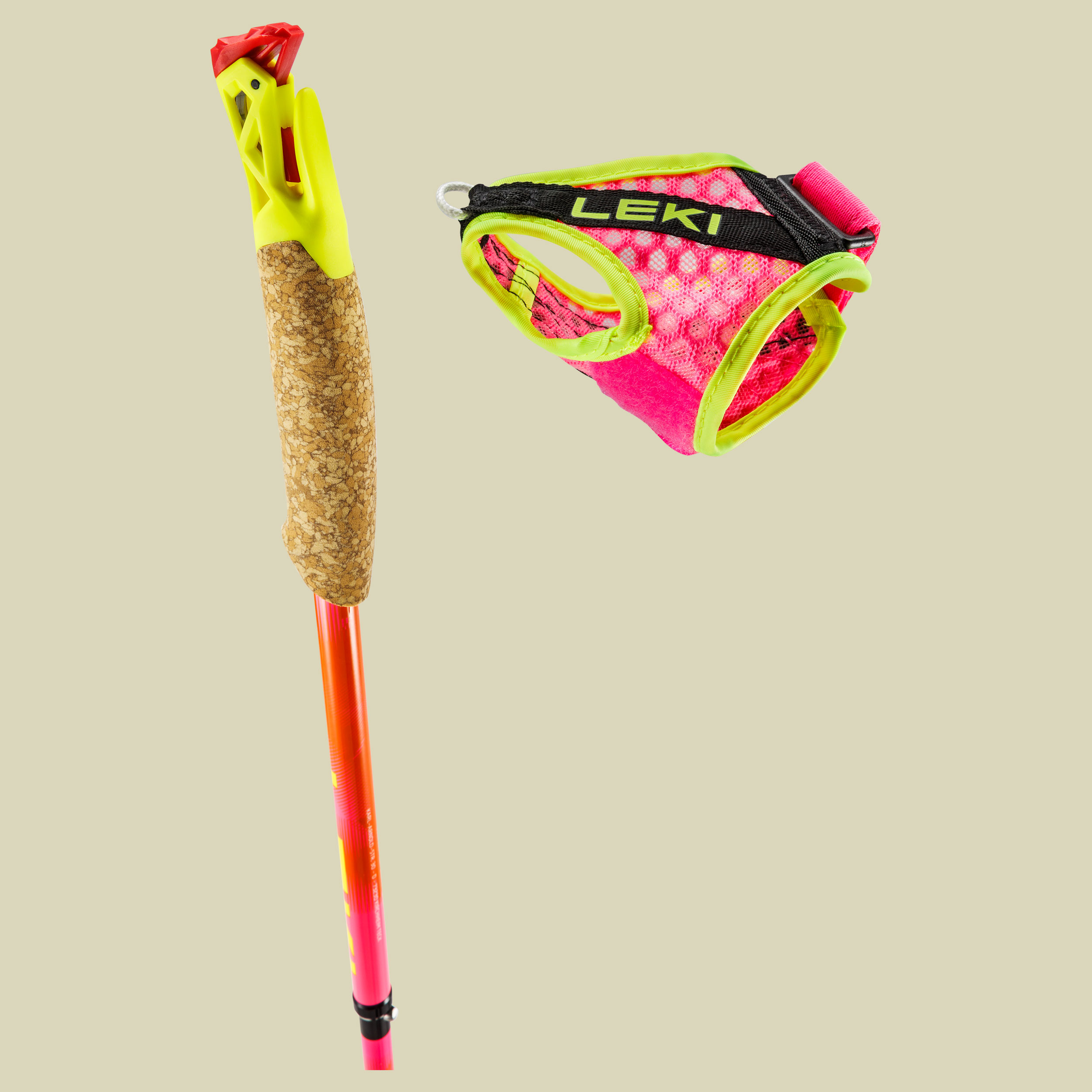 Ultratrail FX.One SuperLite 130 cm mehrfarbig - neonpink-pastellorange-neonyellow