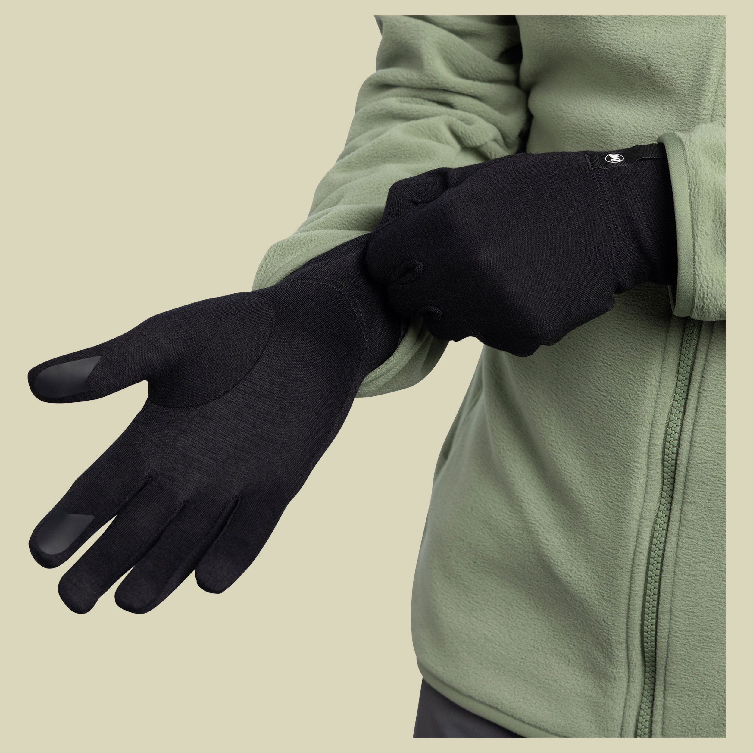 Merino Midweight Gloves XL schwarz - GW black
