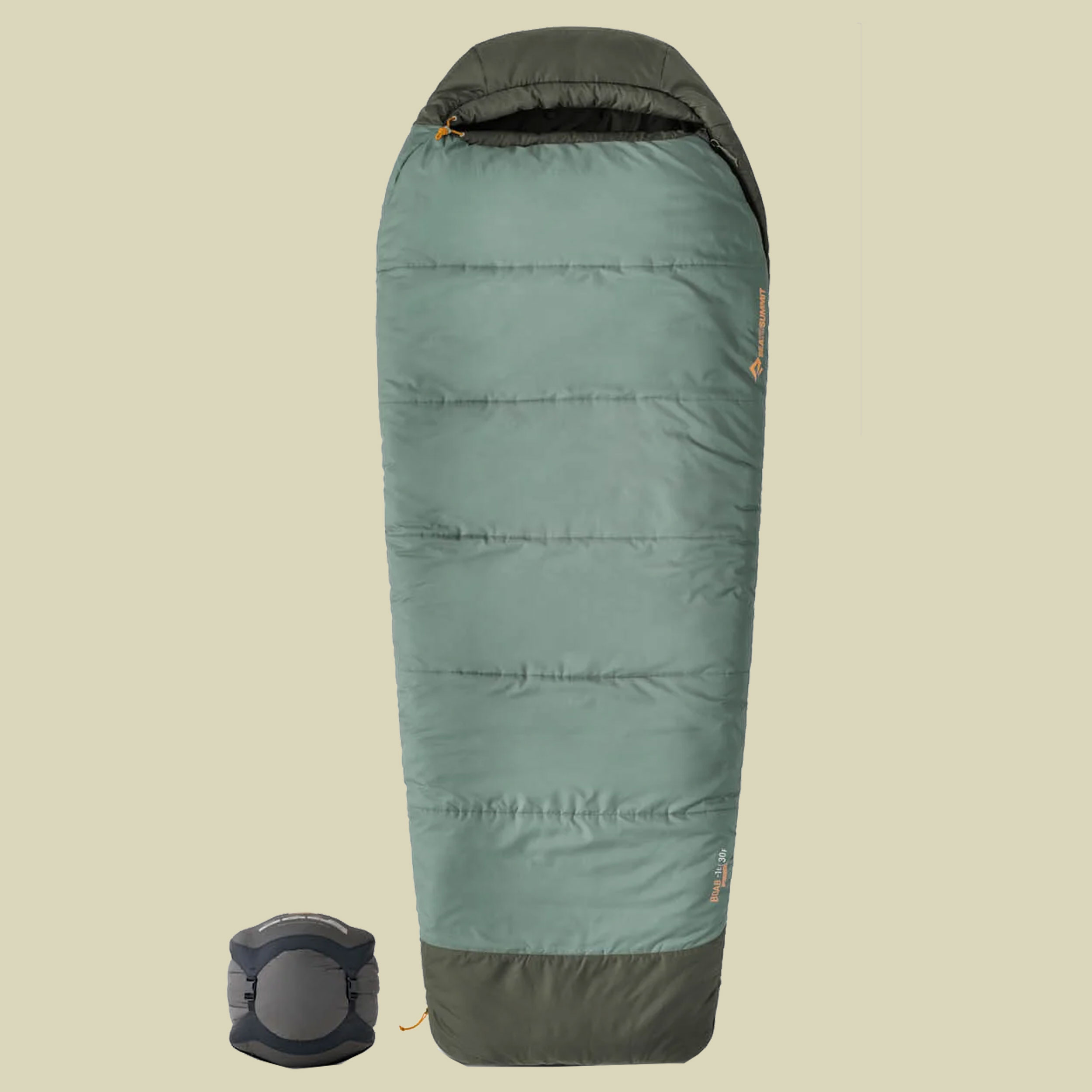 Boab Synthetic Sleeping Bag Long grau/seegrün