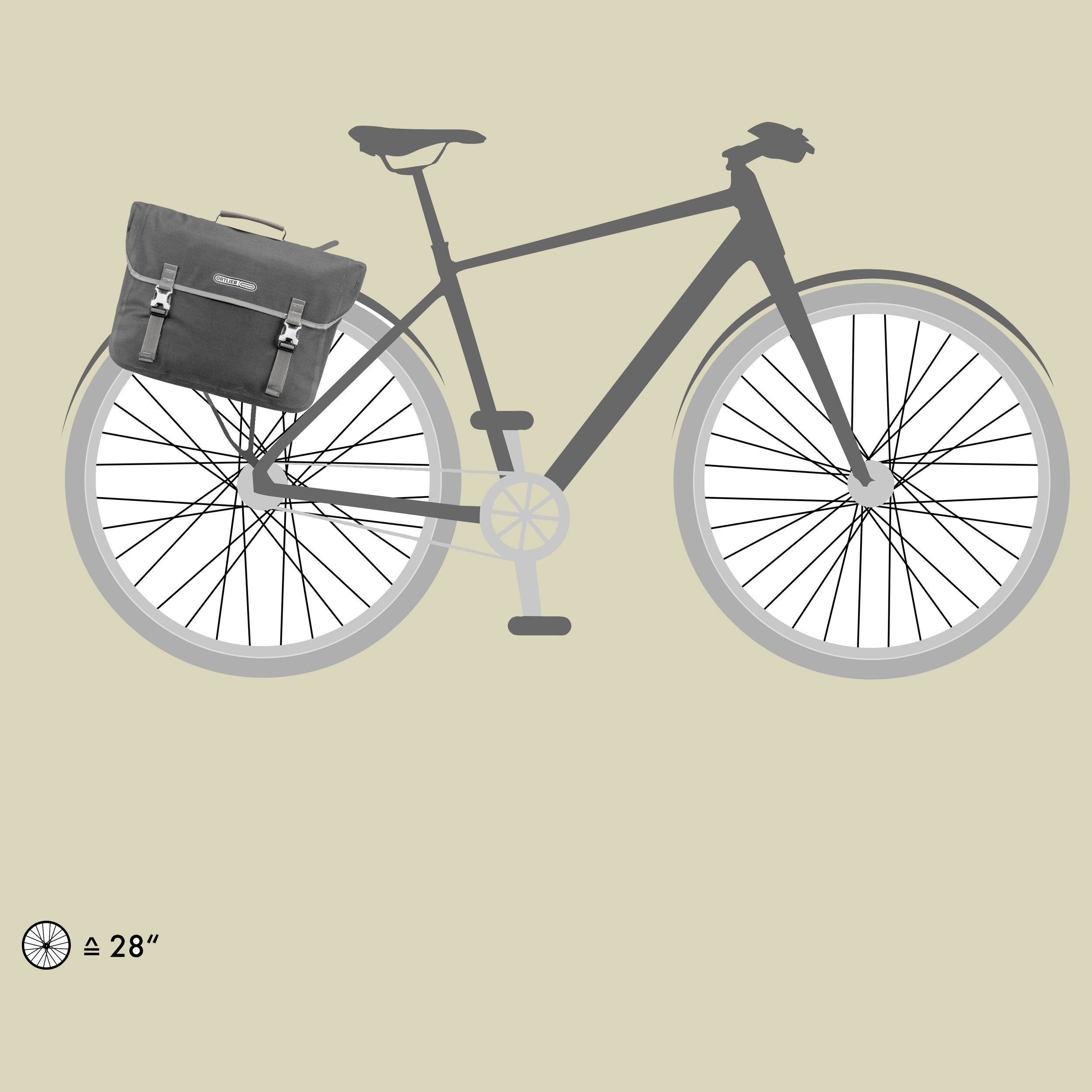 Commuter Bag Urban one size grau - pepper
