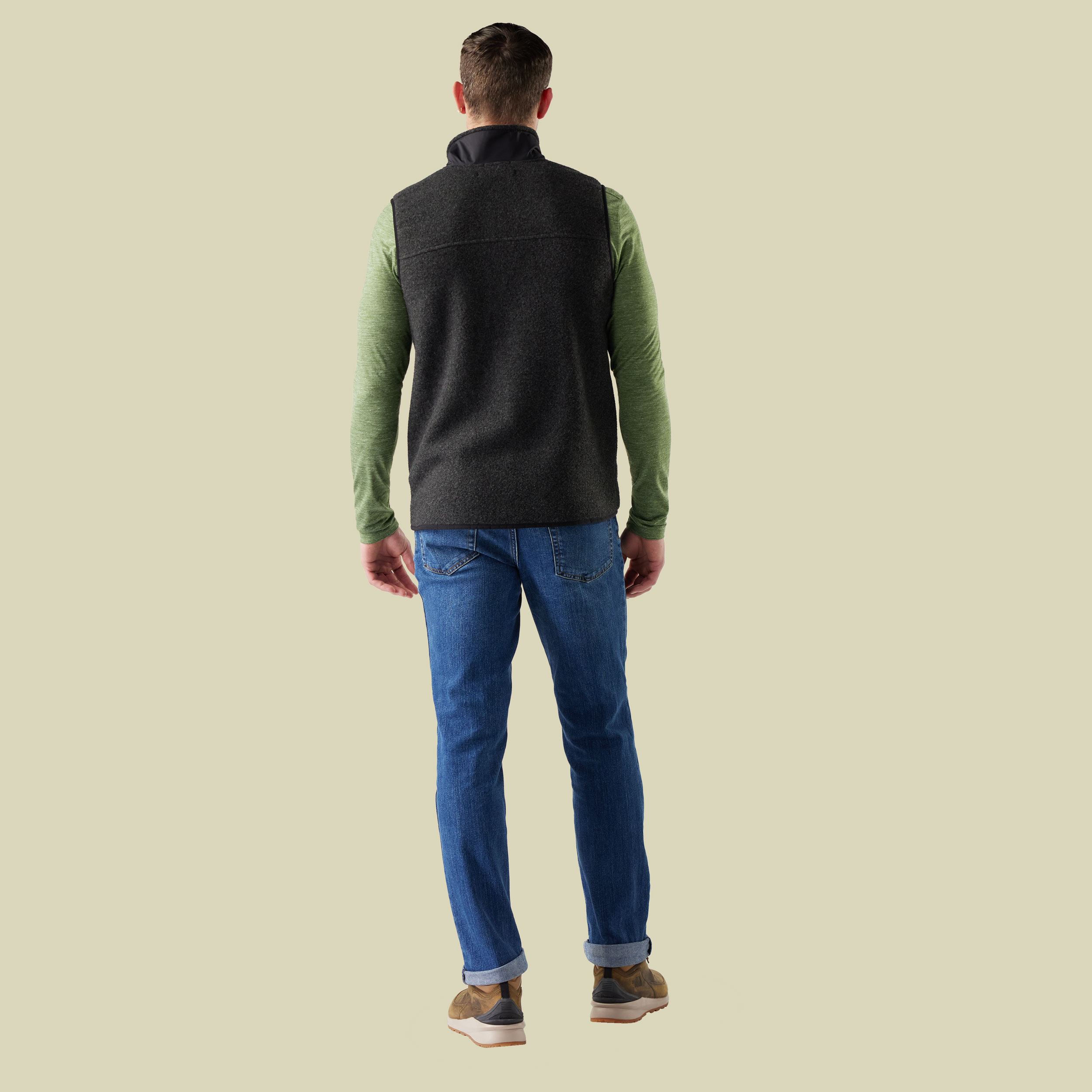 Second Cut Fleece Vest Men XXL grau - charcoal