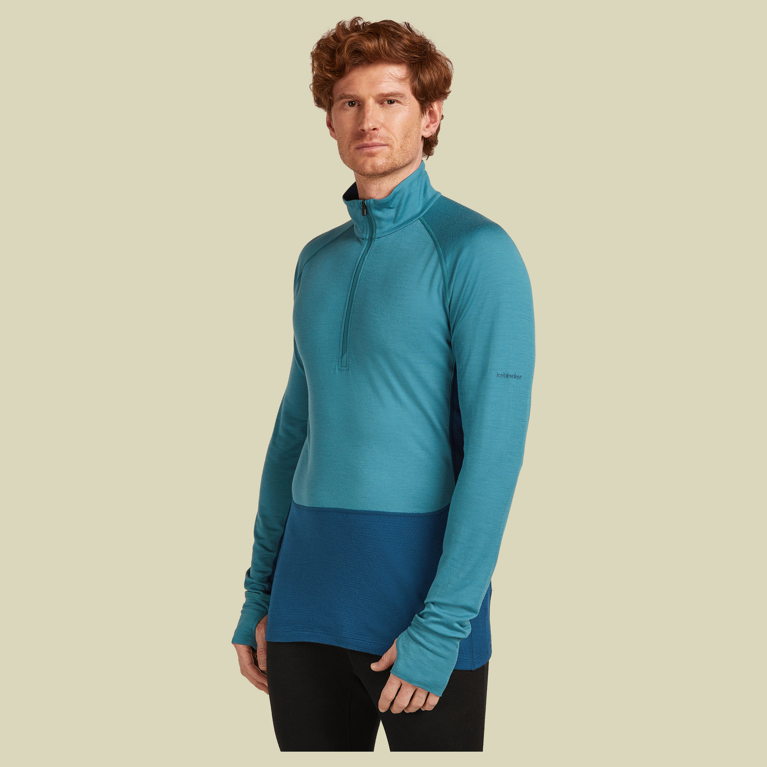Merino 200 ZoneKnit™ LS Half Zip Men XL blau - atlantis/topaz/CB