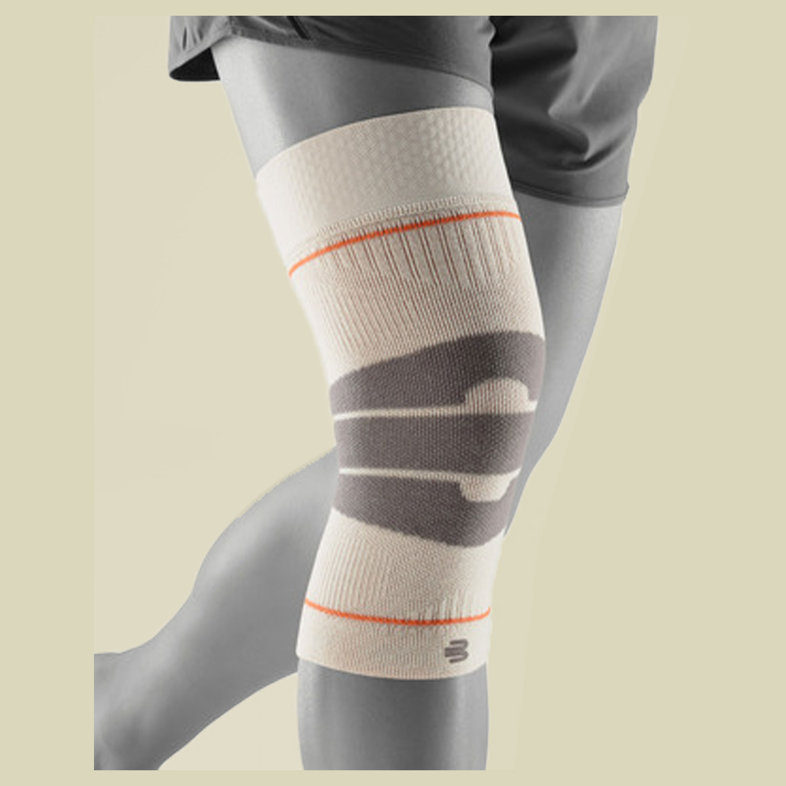 Outdoor Compression Knee Support XL beige - sandstone