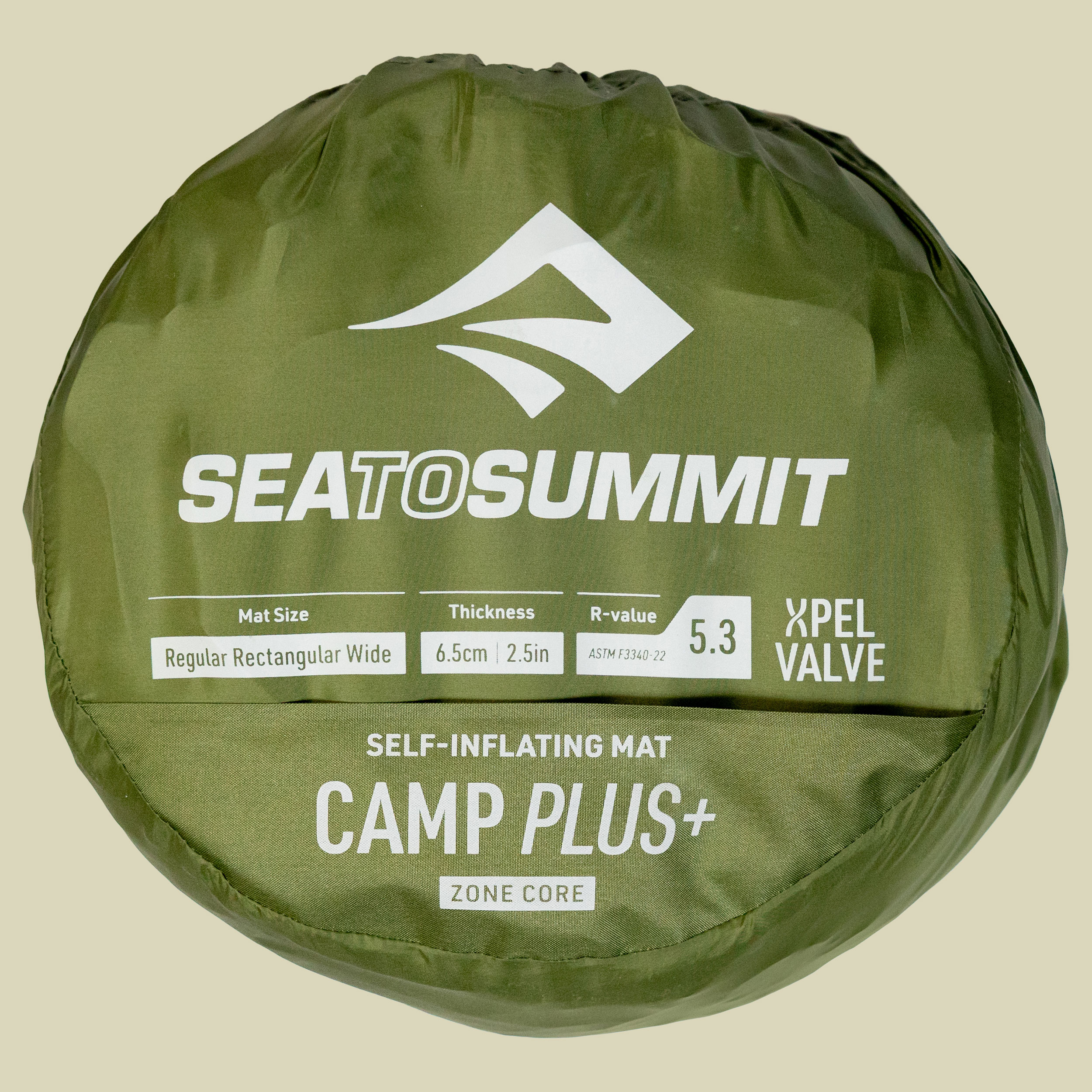 Camp Plus Self-Inflating Mat regular rectangular wide grün - Farbe cypress