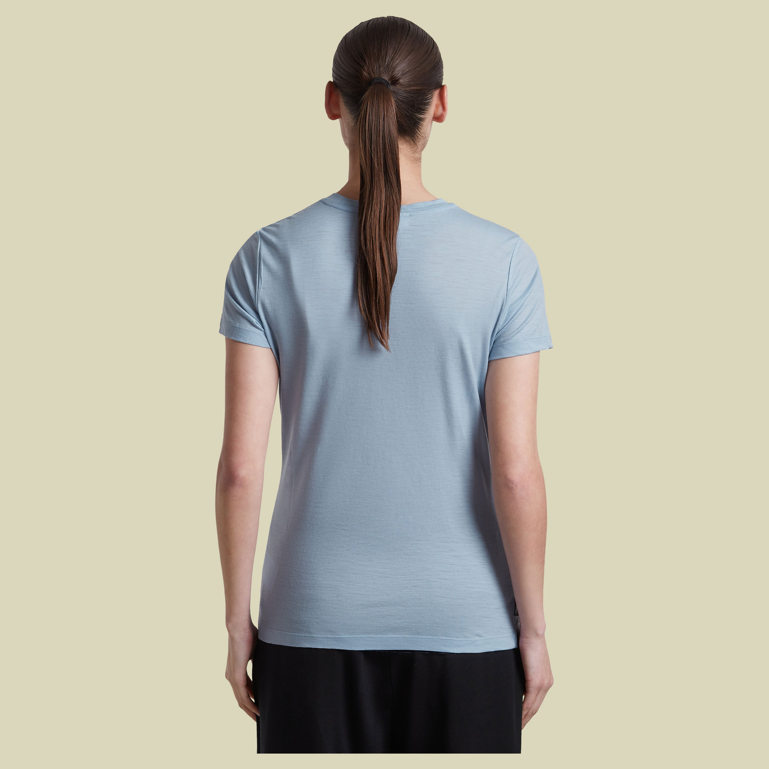 Merino 150 Tech Lite SS Tee IB Stitchline Women XL grau - zinc blue