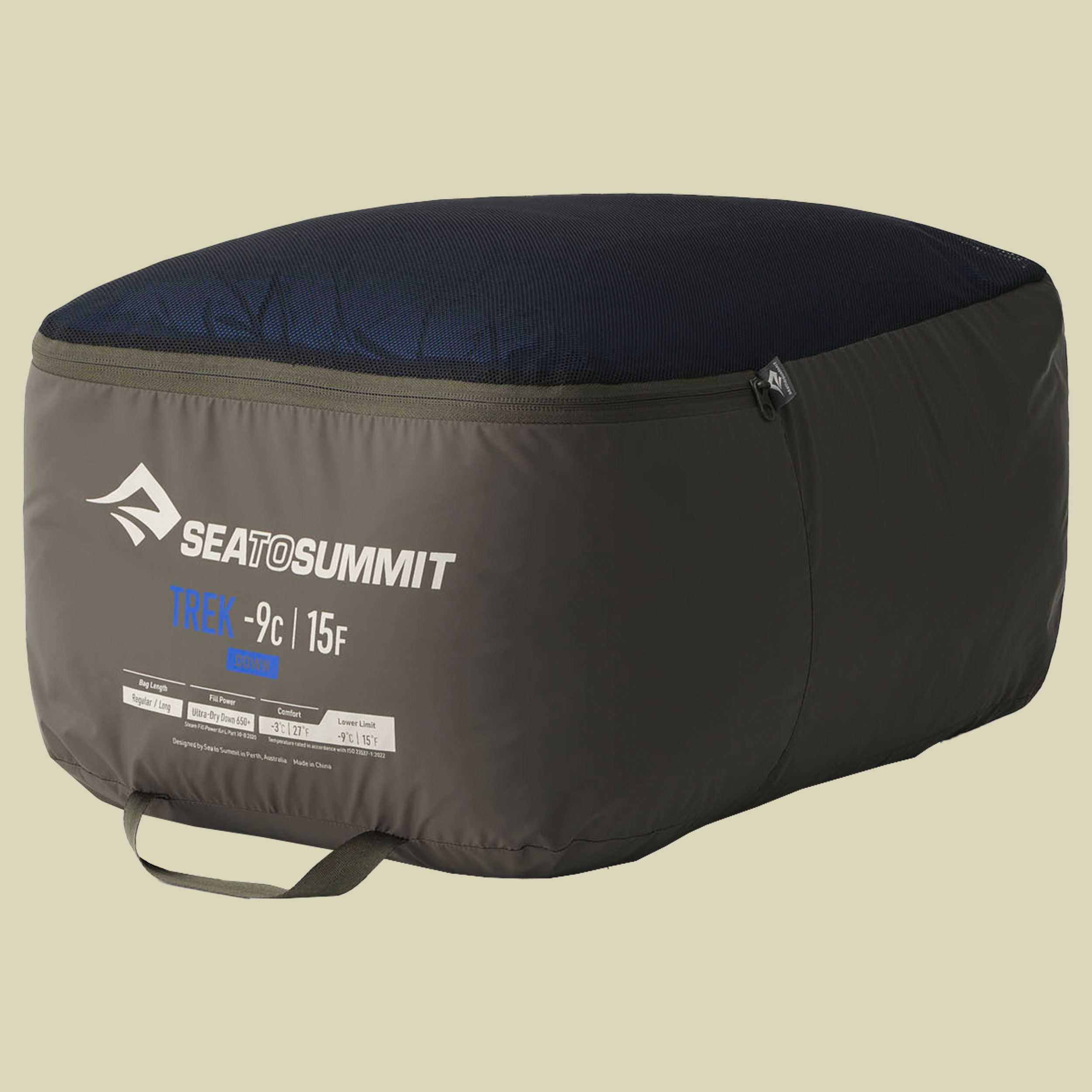 Trek -9C Down Sleeping Bag 198 cm blau - long snorkel blue