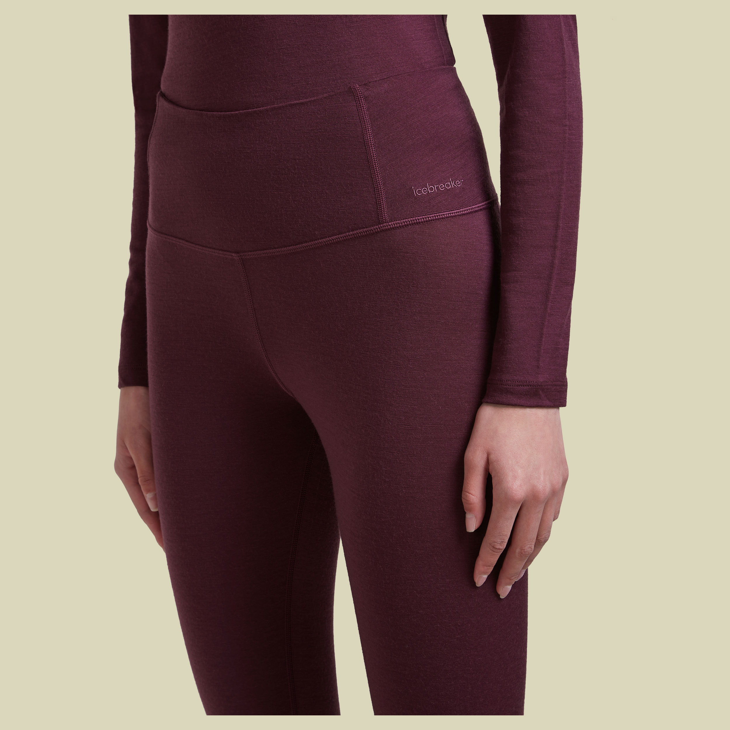 Merino 200 Oasis High Rise Leggings Women XL lila - dark berry