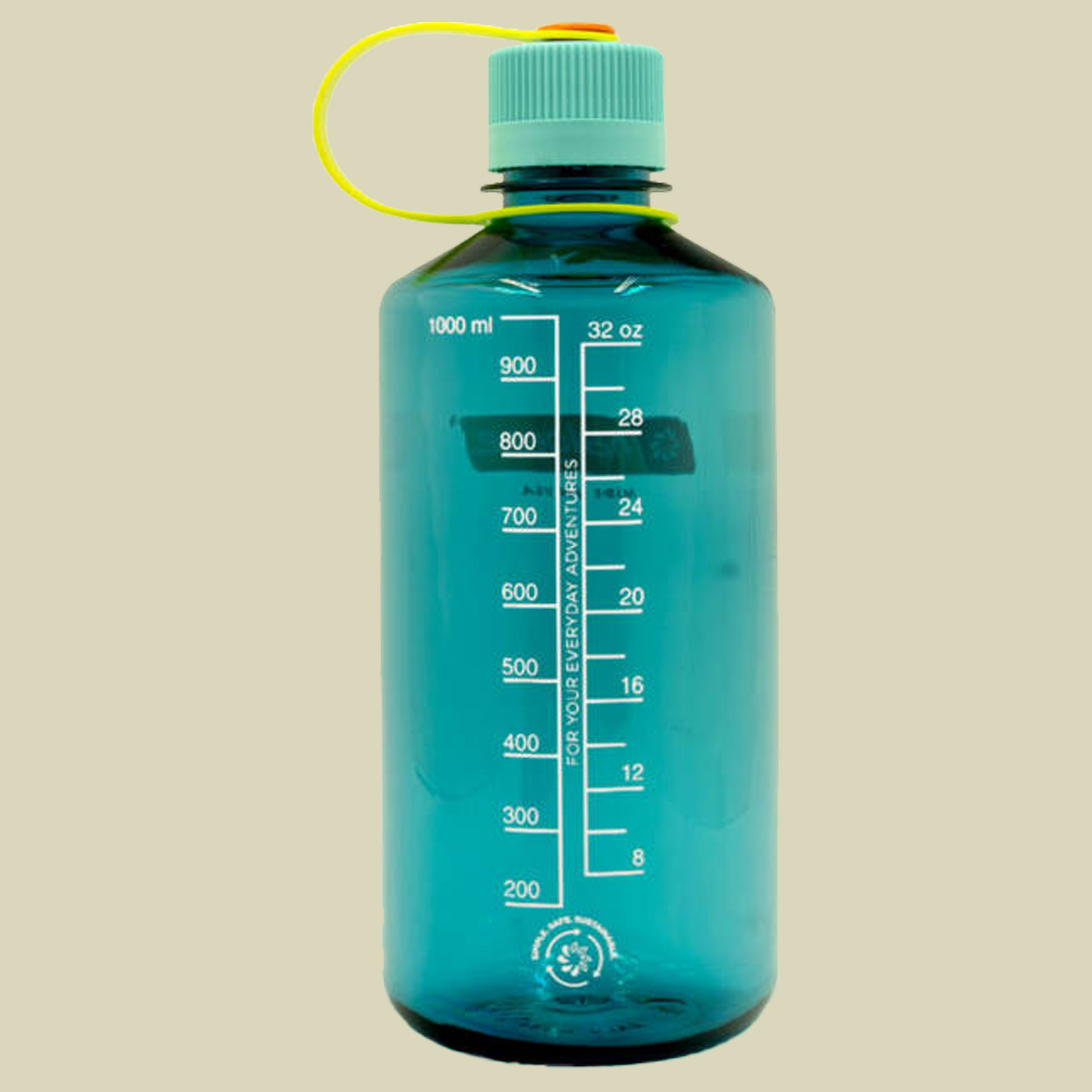 Nalgene Enghalsflasche türkis 1000 - cerulean