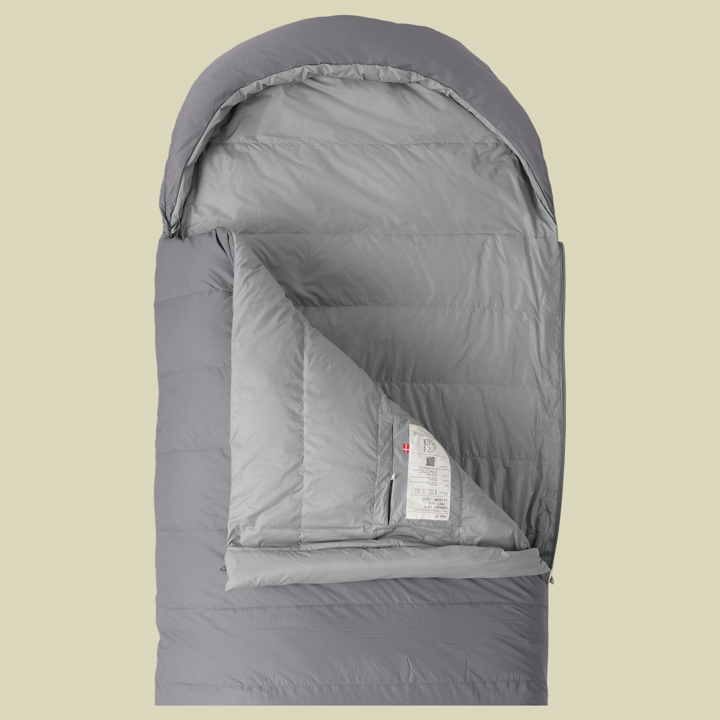 Freja ± 0° Blanket Sleeping Bag 175 cm (M)  links - silver filigree grey