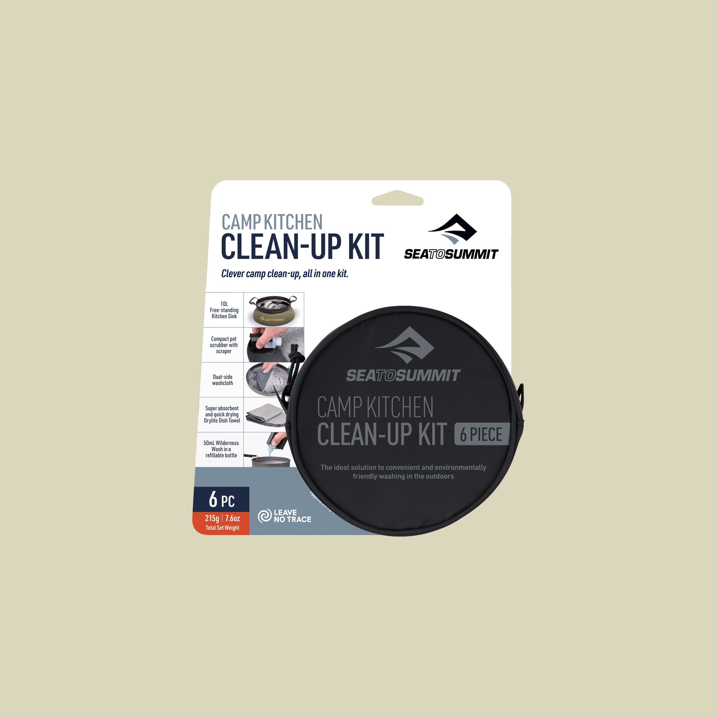 Camp Kitchen Clean Up Kit - 6 Stück sortiert