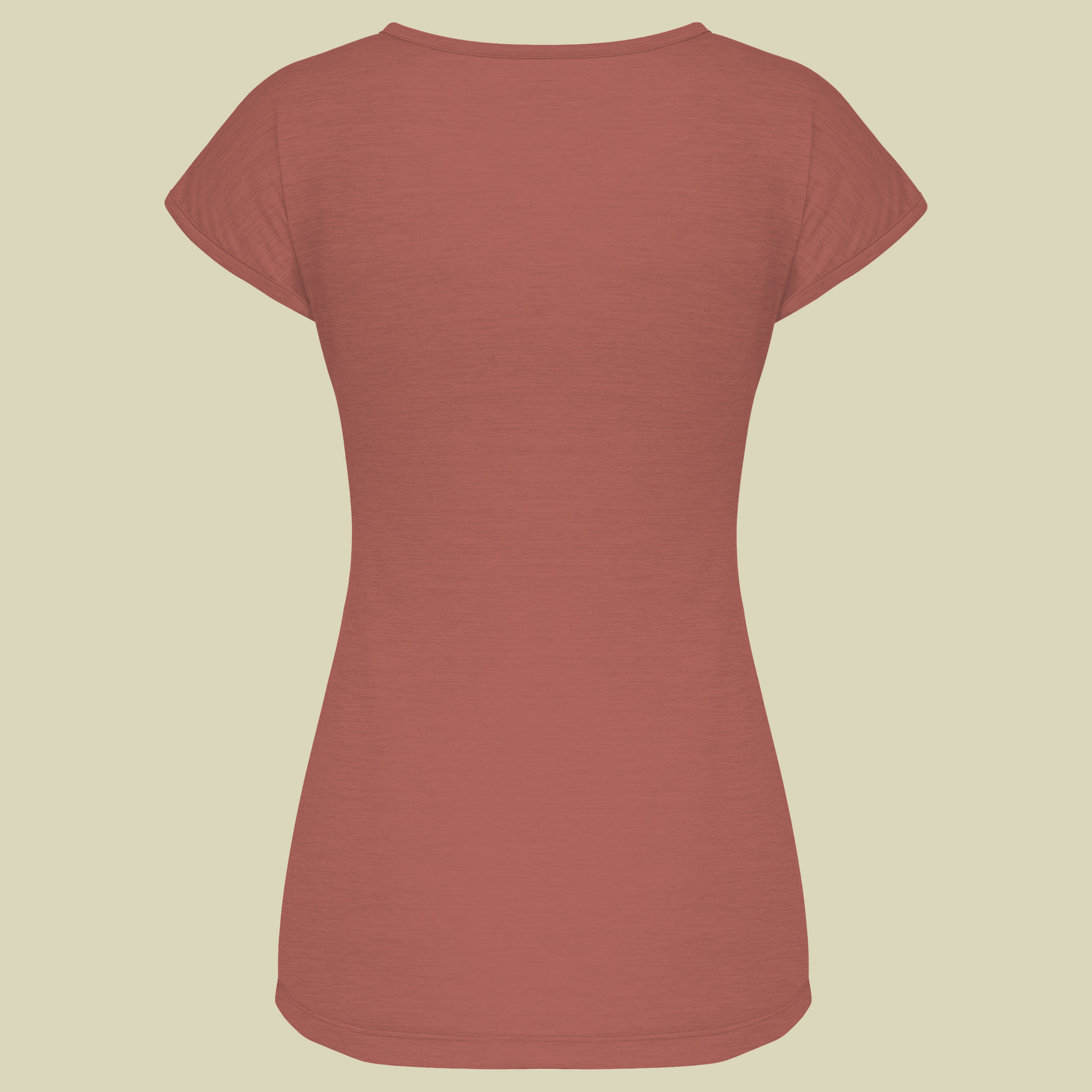 Puez Melange Dry W S/S Tee Women rot 42 - etruscan red melange