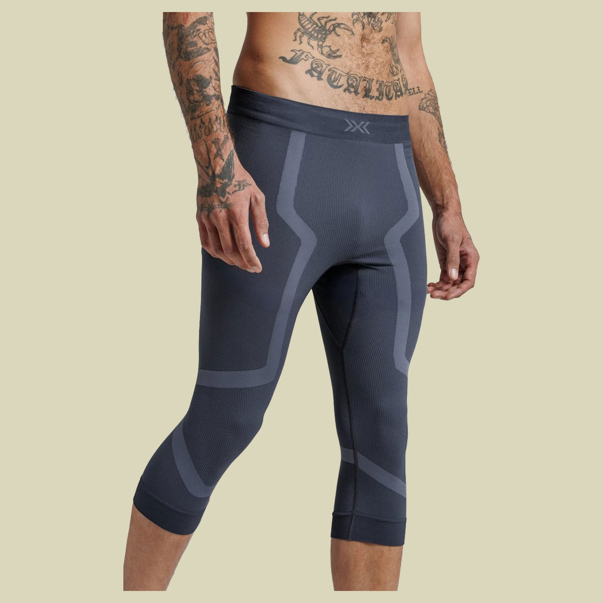X-Bionic X-Ential 3/4 Tights Men XL grau - anthracite