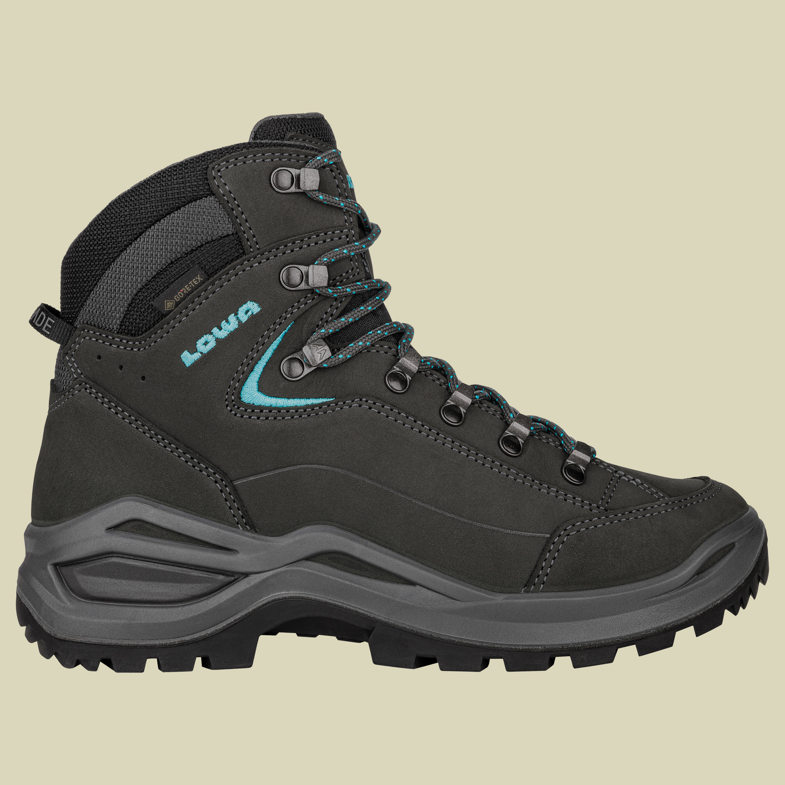 Renegade Evo GTX Mid Wide Women UK 6 grau - asphalt/türkis