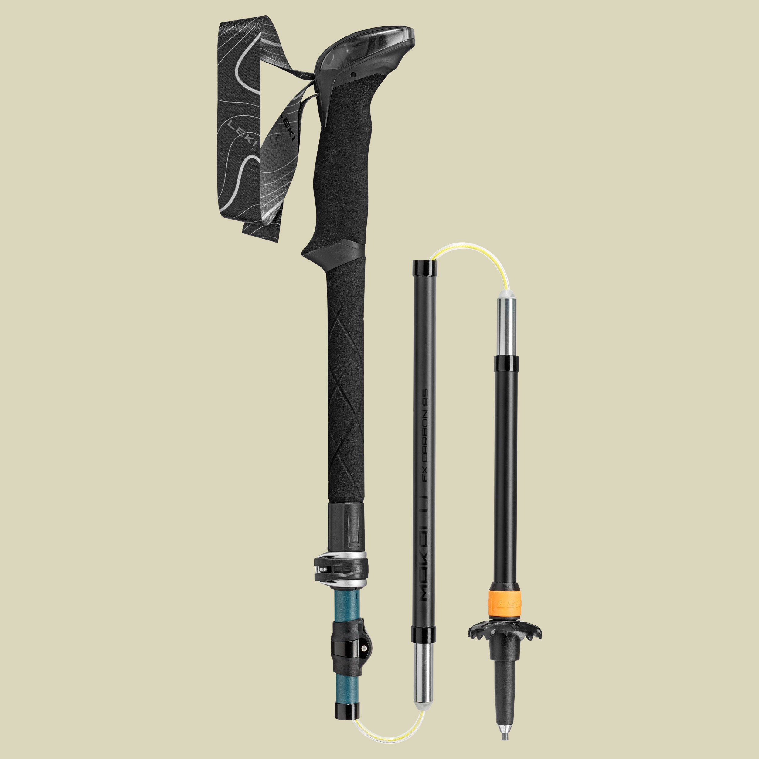 Makalu FX Carbon AS Länge 110 - 130 cm Farbe greenblue light-greenblue dark-black