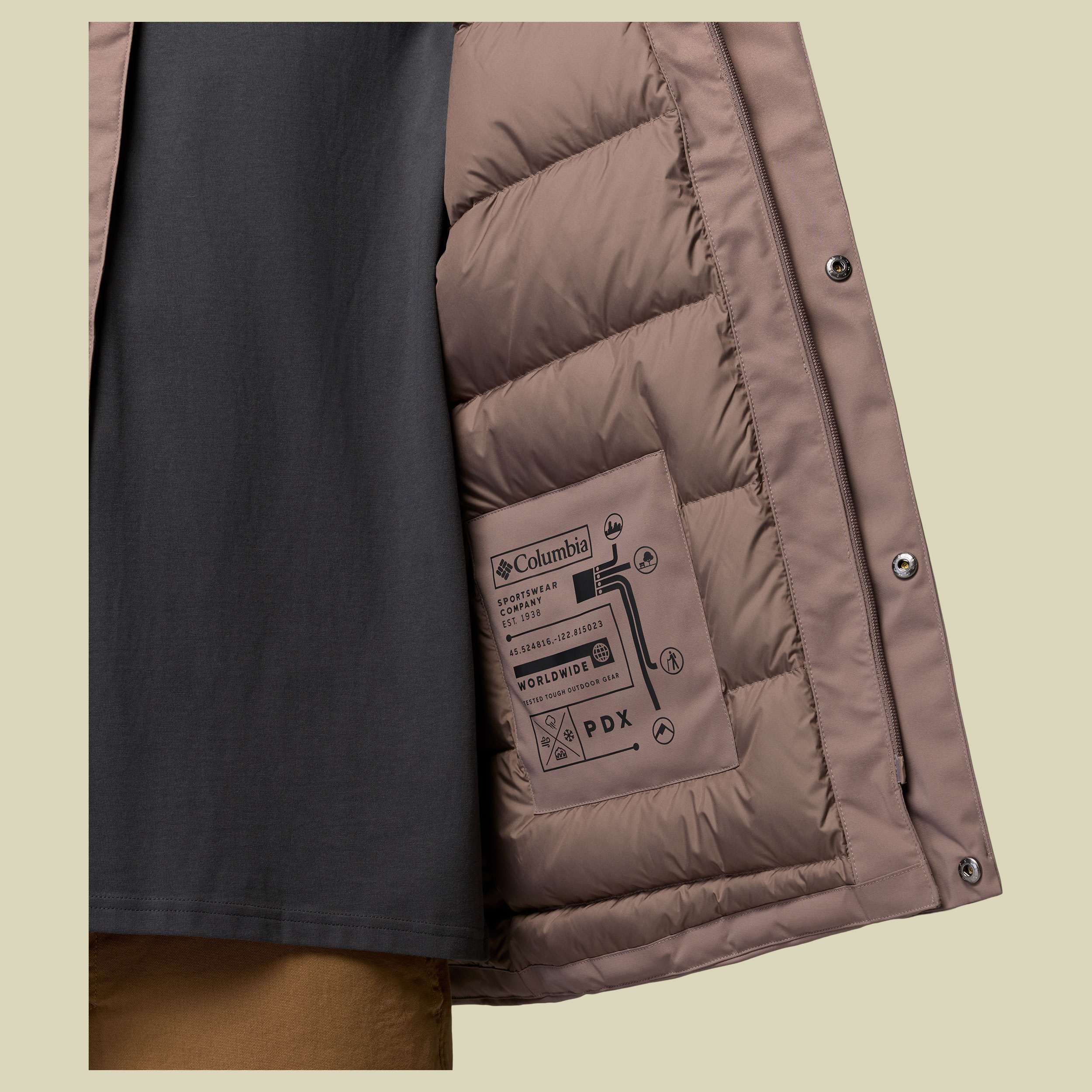 Street Heights Parka Men M braun- Farbe iron