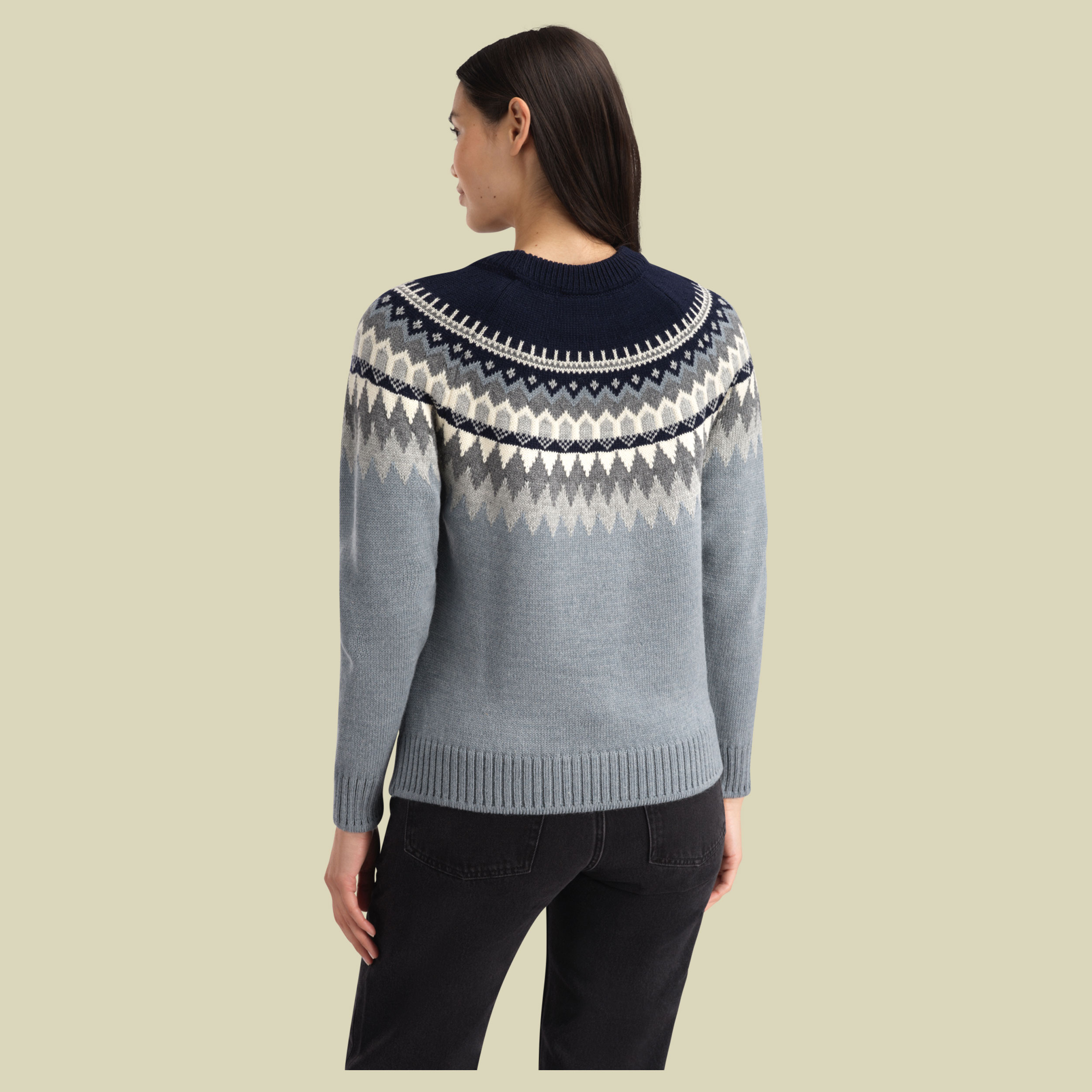 Losna Fem Sweater Women M blau - mid blue melange
