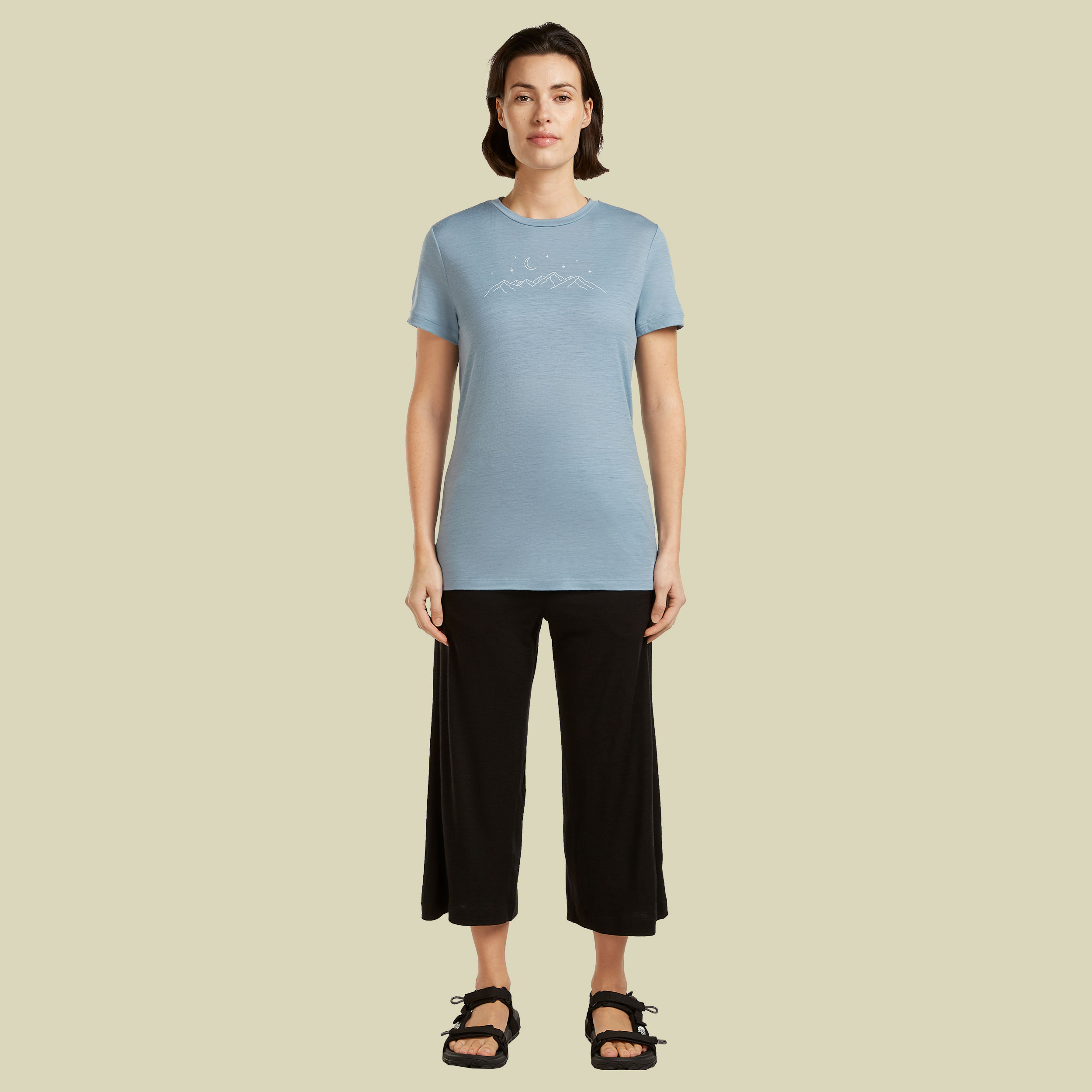 Merino 150 Tech Lite SS Tee Sparkling Stars Women XL blau - flint blue