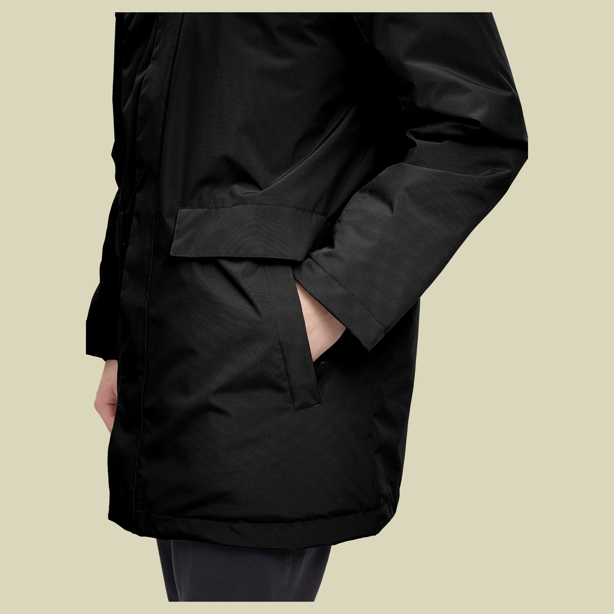 Padded Parka Men XL schwarz - black