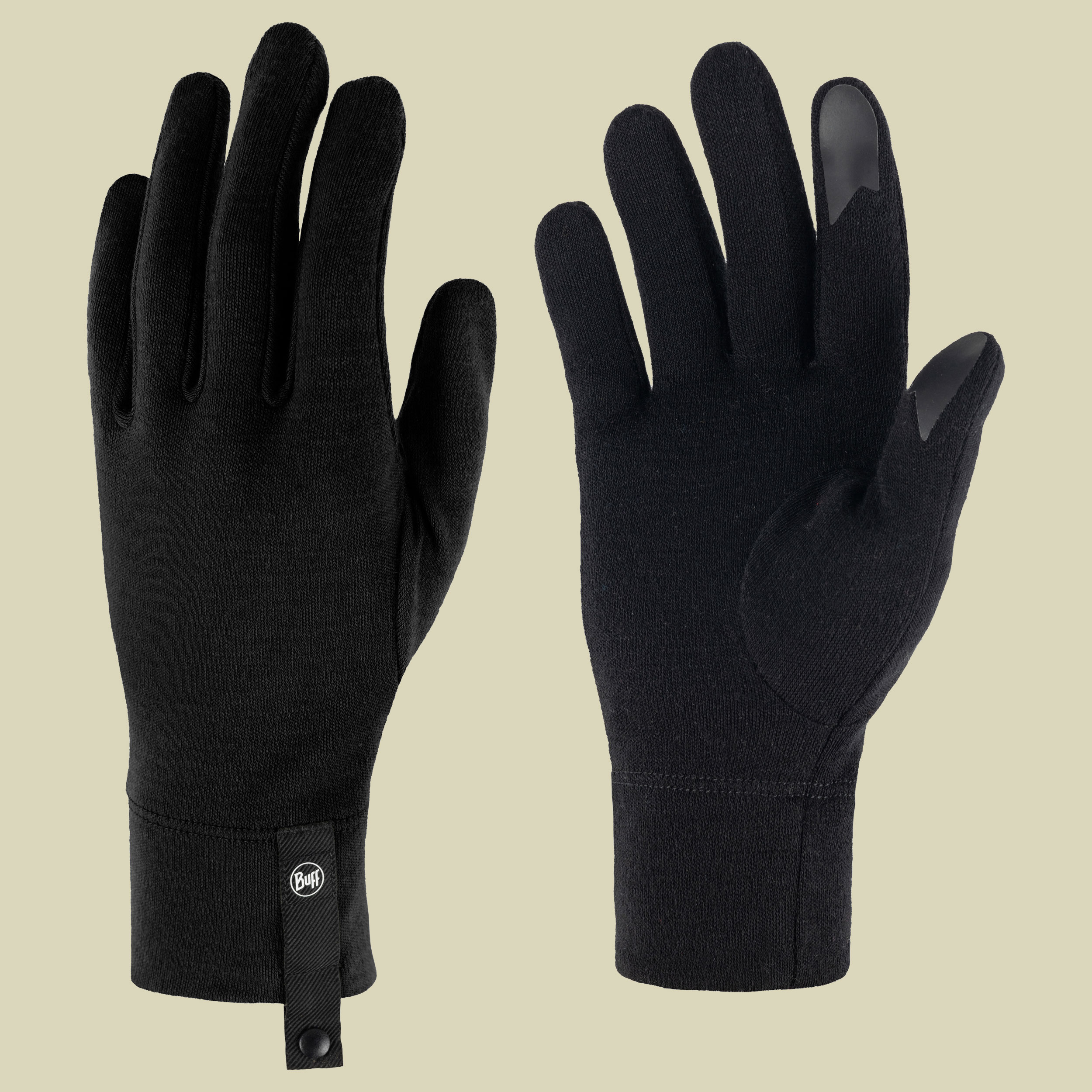 Merino Midweight Gloves L schwarz - GW black