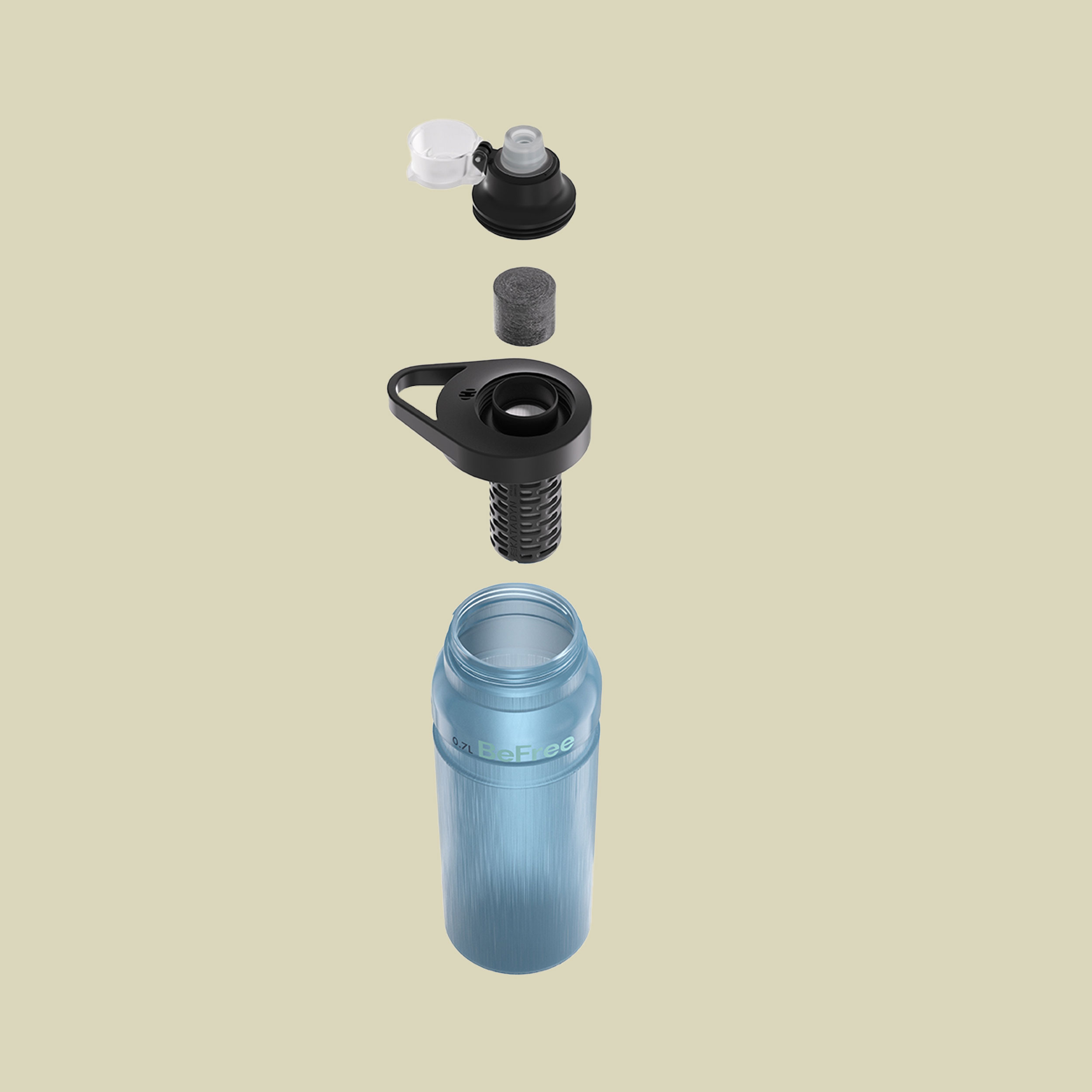 BeFree AC Bottle 0,7 L blau - blue